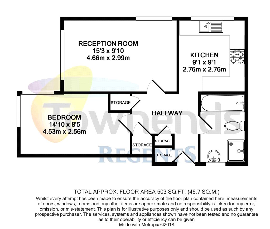 1 Bedrooms Flat for sale in Peregrine Road, Sunbury-On-Thames, Surrey TW16