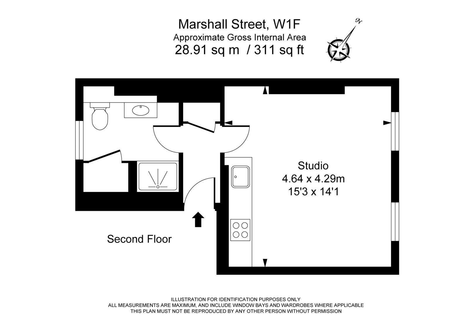 0 Bedrooms Studio to rent in Marshall Street, Soho W1F