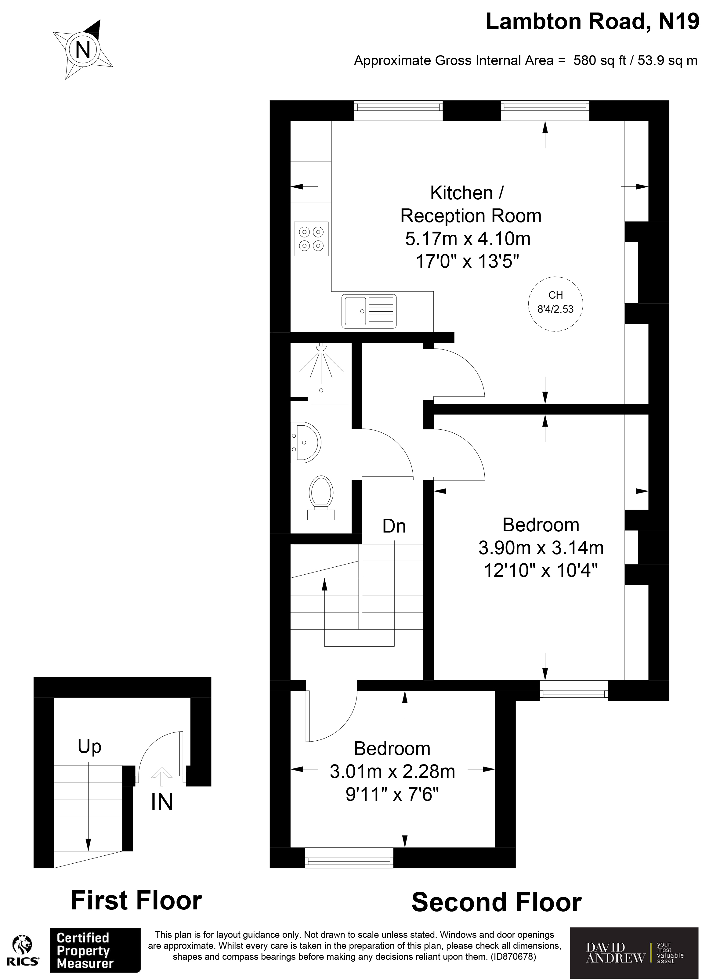 Lambton Road, London N19, 2 bedroom flat for sale 61857636