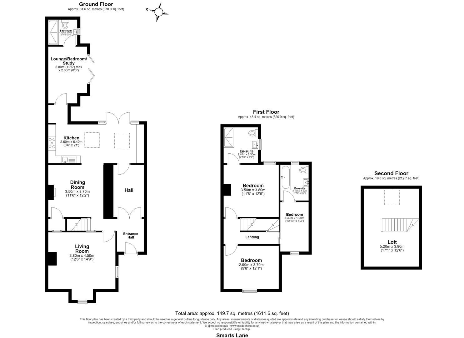 89, Smarts Lane, Loughton floorplan