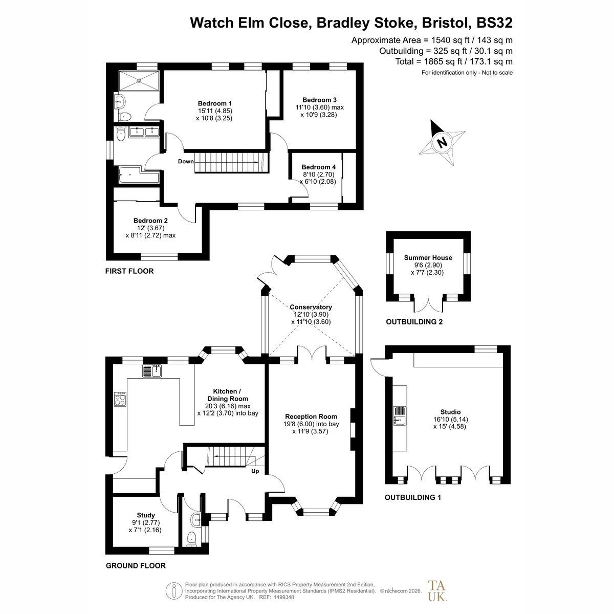 10, Watch Elm Close, Bristol floorplan