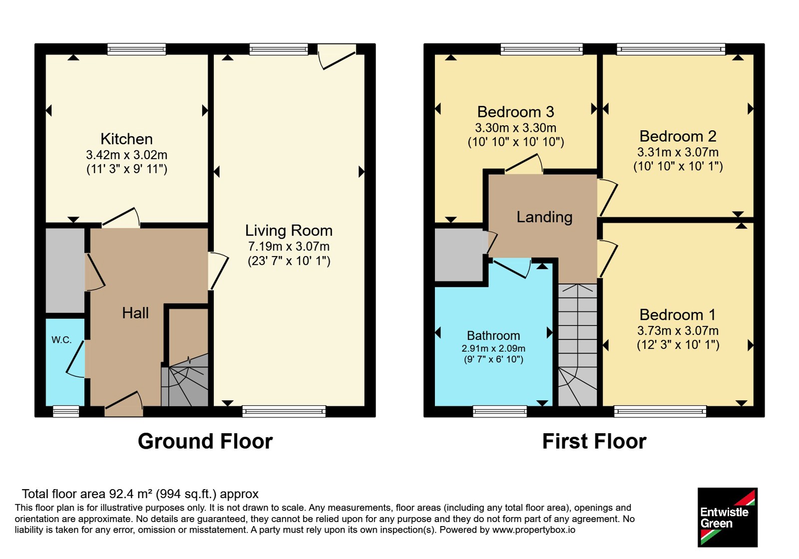 Hastings Close, Blackburn floorplan
