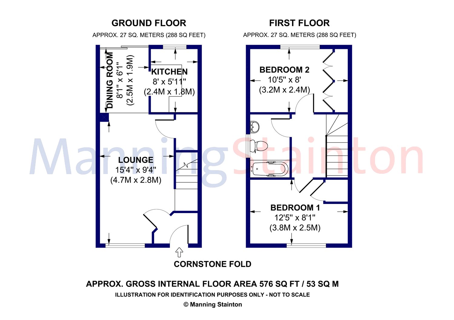 2 Bedrooms Terraced house for sale in Cornstone Fold, Leeds, West Yorkshire LS12