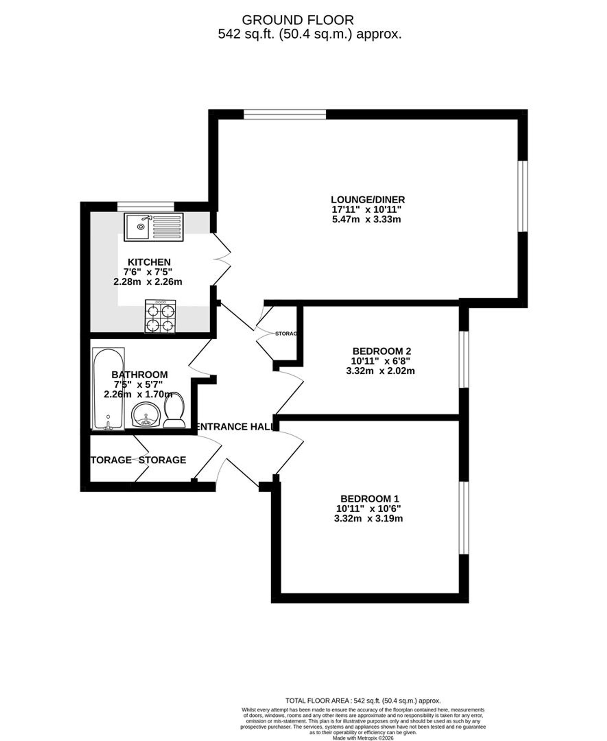 5 Holly Court Glenthorne Close, Chesterfield floorplan