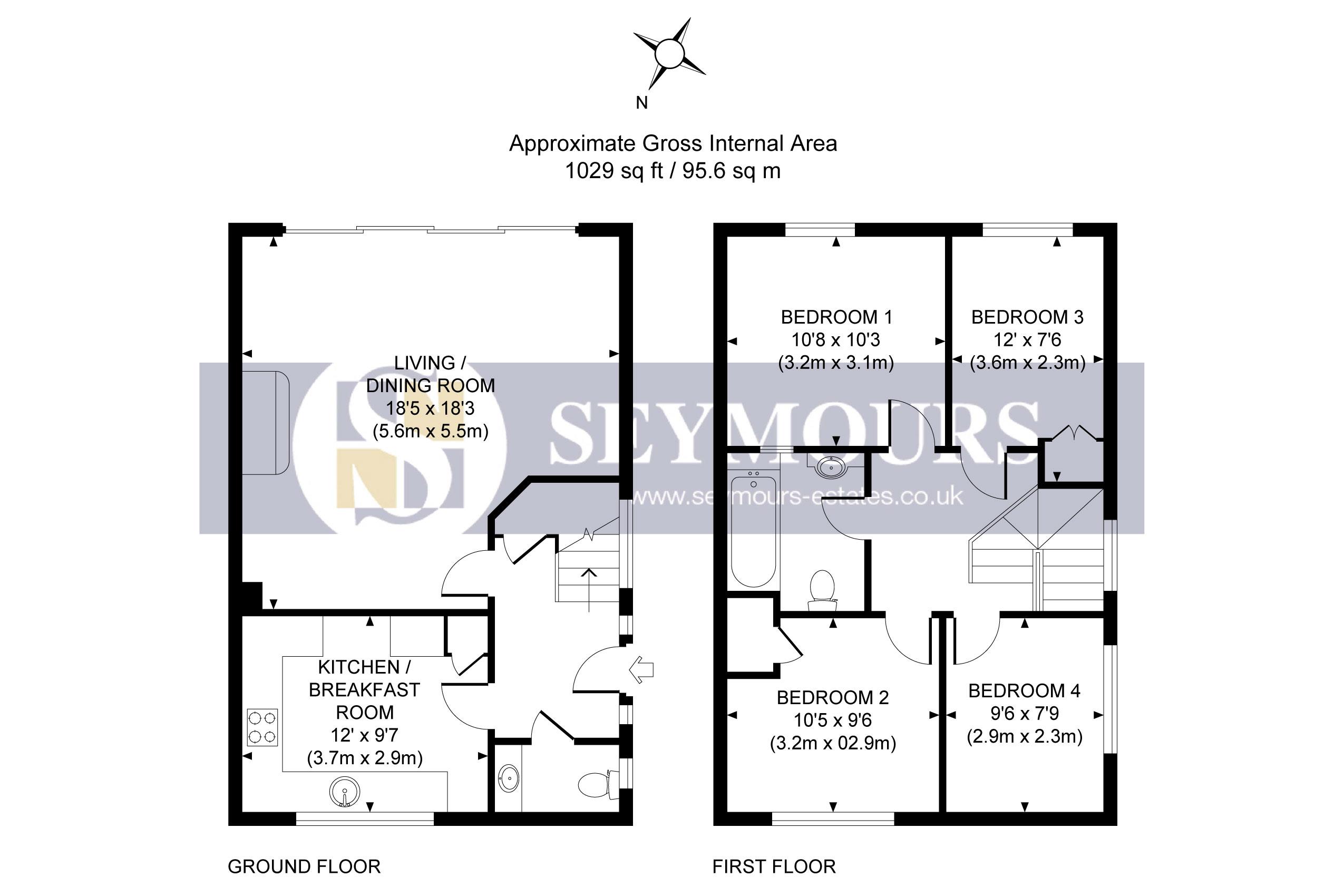 1, Oakbank, Woking floorplan