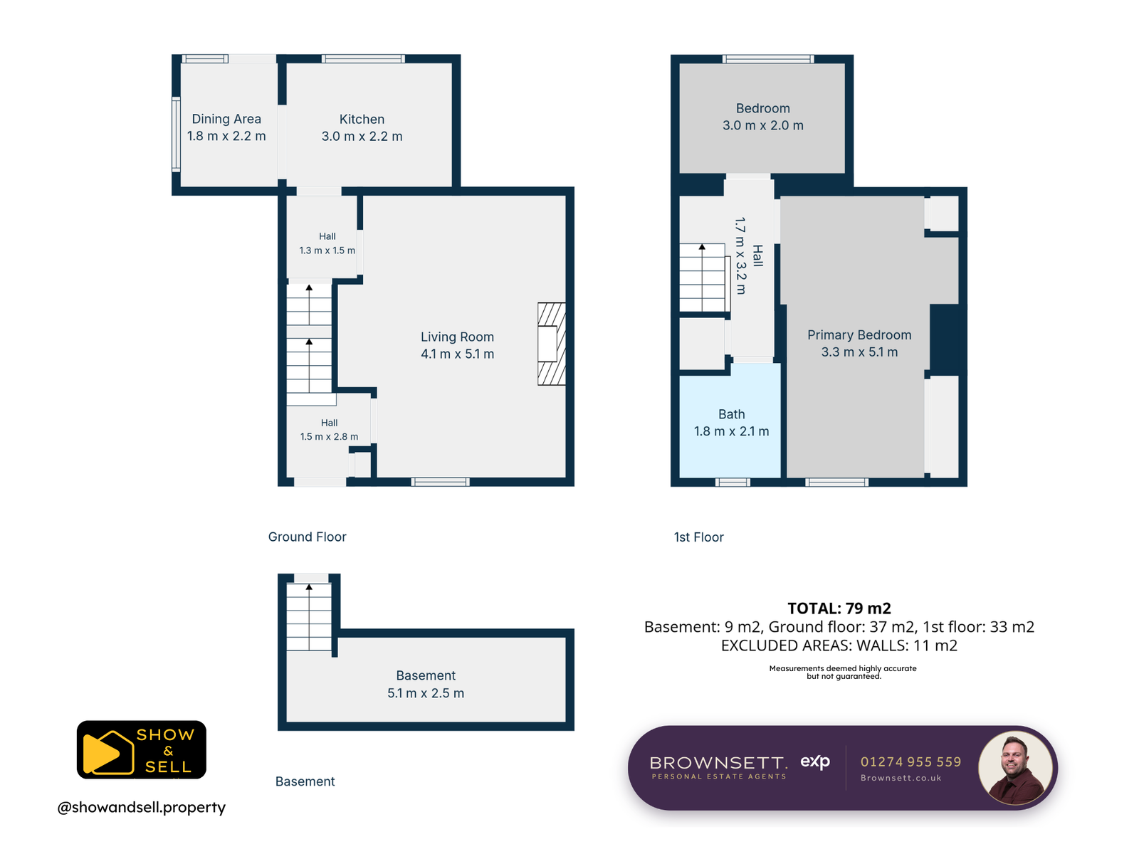 8, Balmoral Place, Bradford floorplan