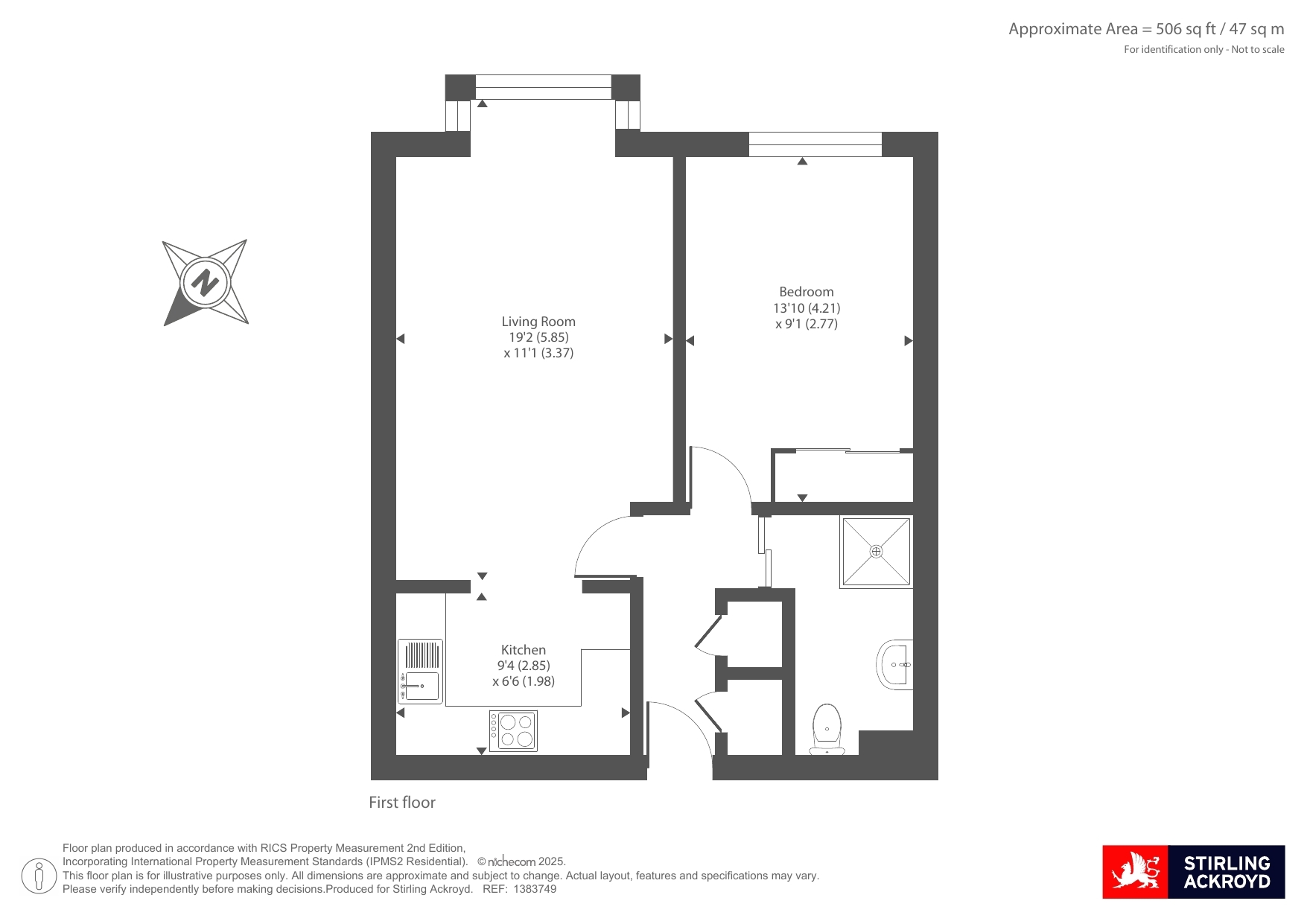 Flat 32, Catalina Court, 61-63, Sunny Bank, London floorplan