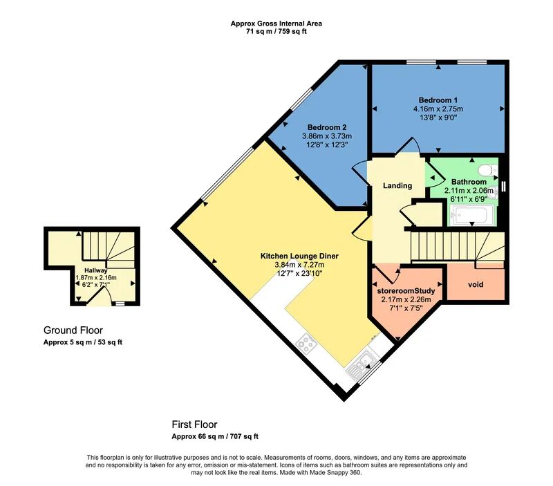 5, Lord Hawke Way, Newark floorplan