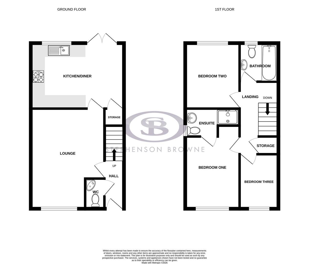 3, Bainbridge Street, Alsager floorplan