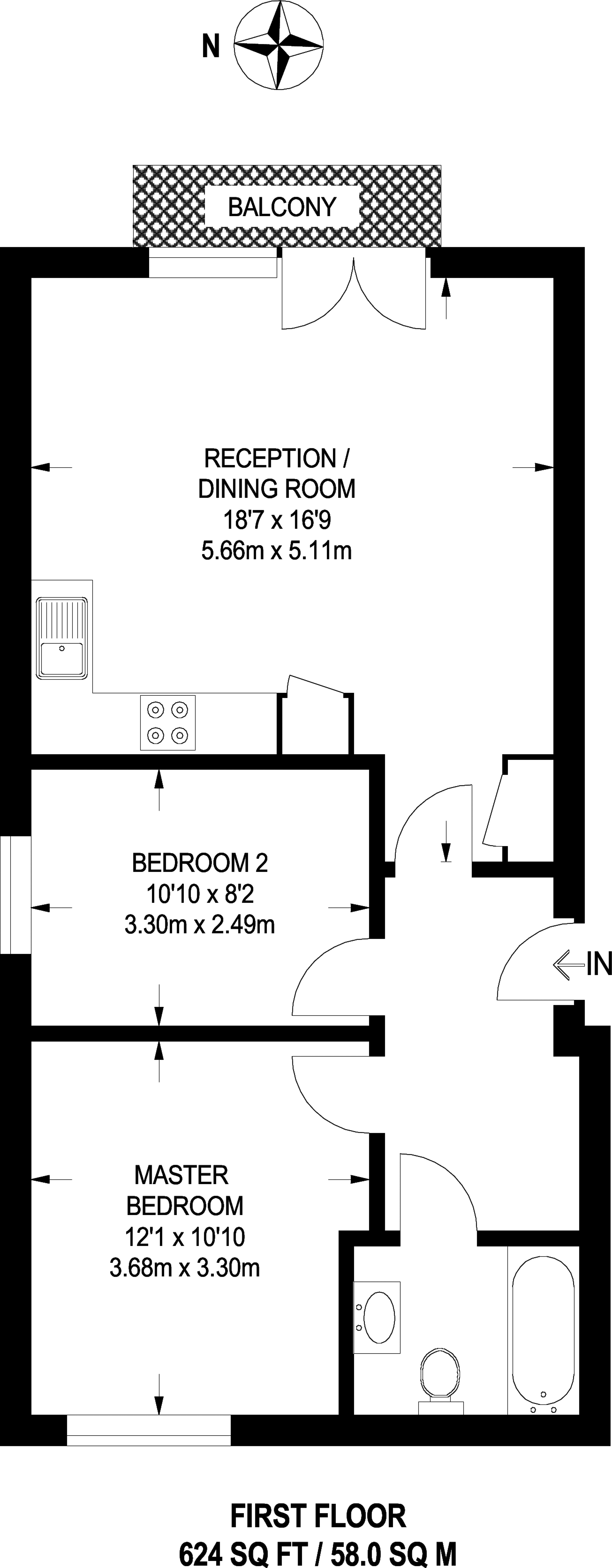 2 Bedrooms Flat to rent in Sudbury Avenue, Wembley HA0