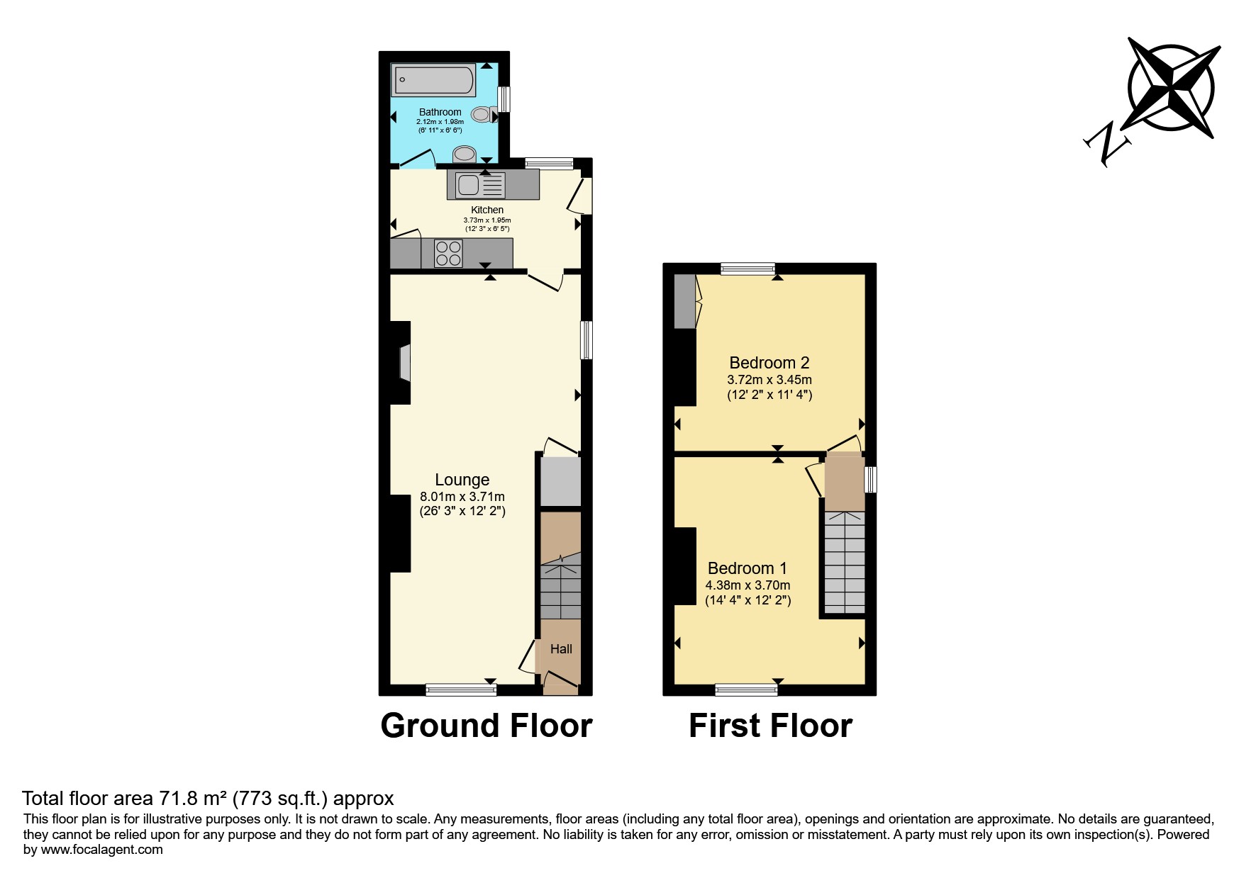 71, Carter Lane, Mansfield floorplan