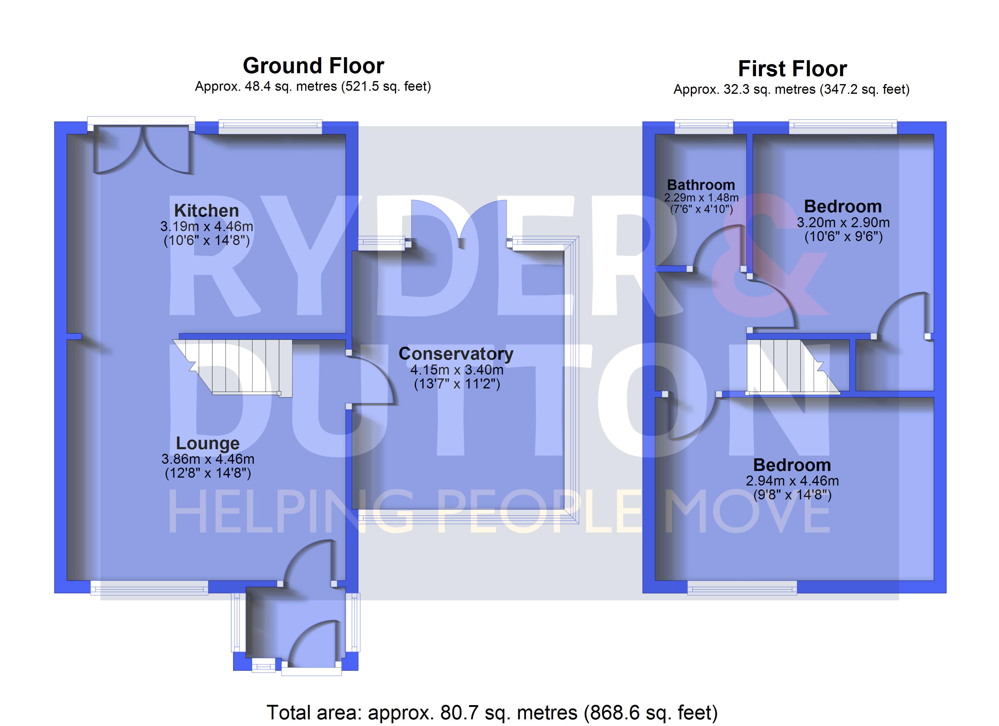 239, Grains Road, Oldham floorplan