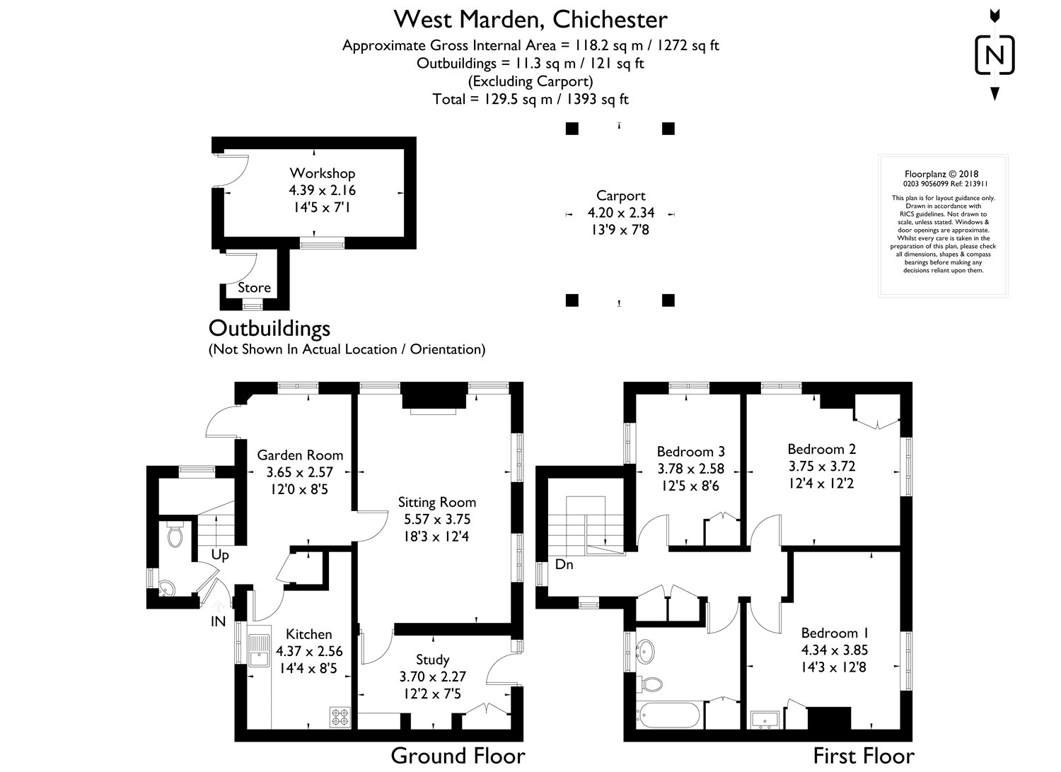 3 Bedrooms Detached house for sale in West Marden, Chichester, West Sussex PO18