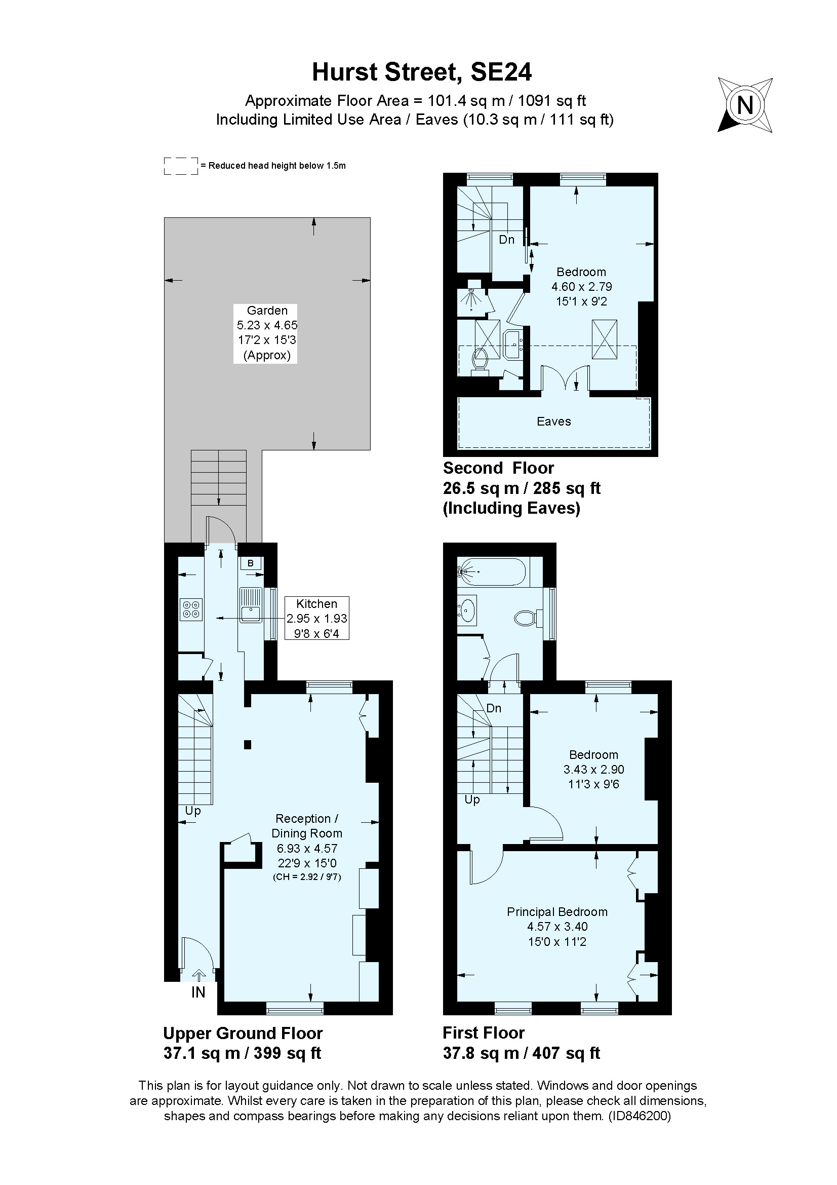 10, Hurst Street, London floorplan