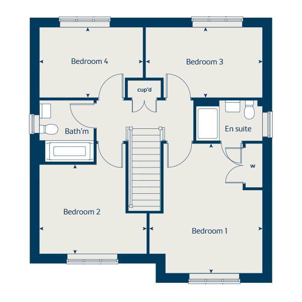 "The Aspen" at Gidding Road, Sawtry, Huntingdon PE28, 4 bedroom