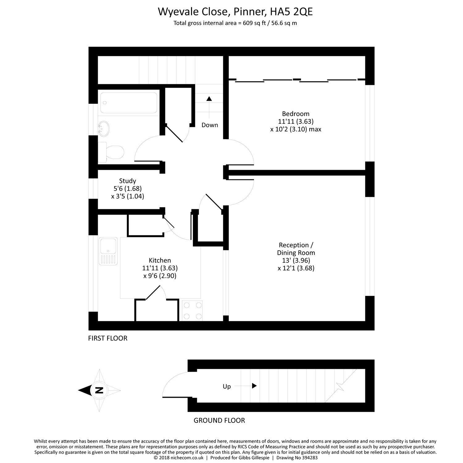 1 Bedrooms Maisonette for sale in Wyevale Close, Pinner, Middlesex HA5