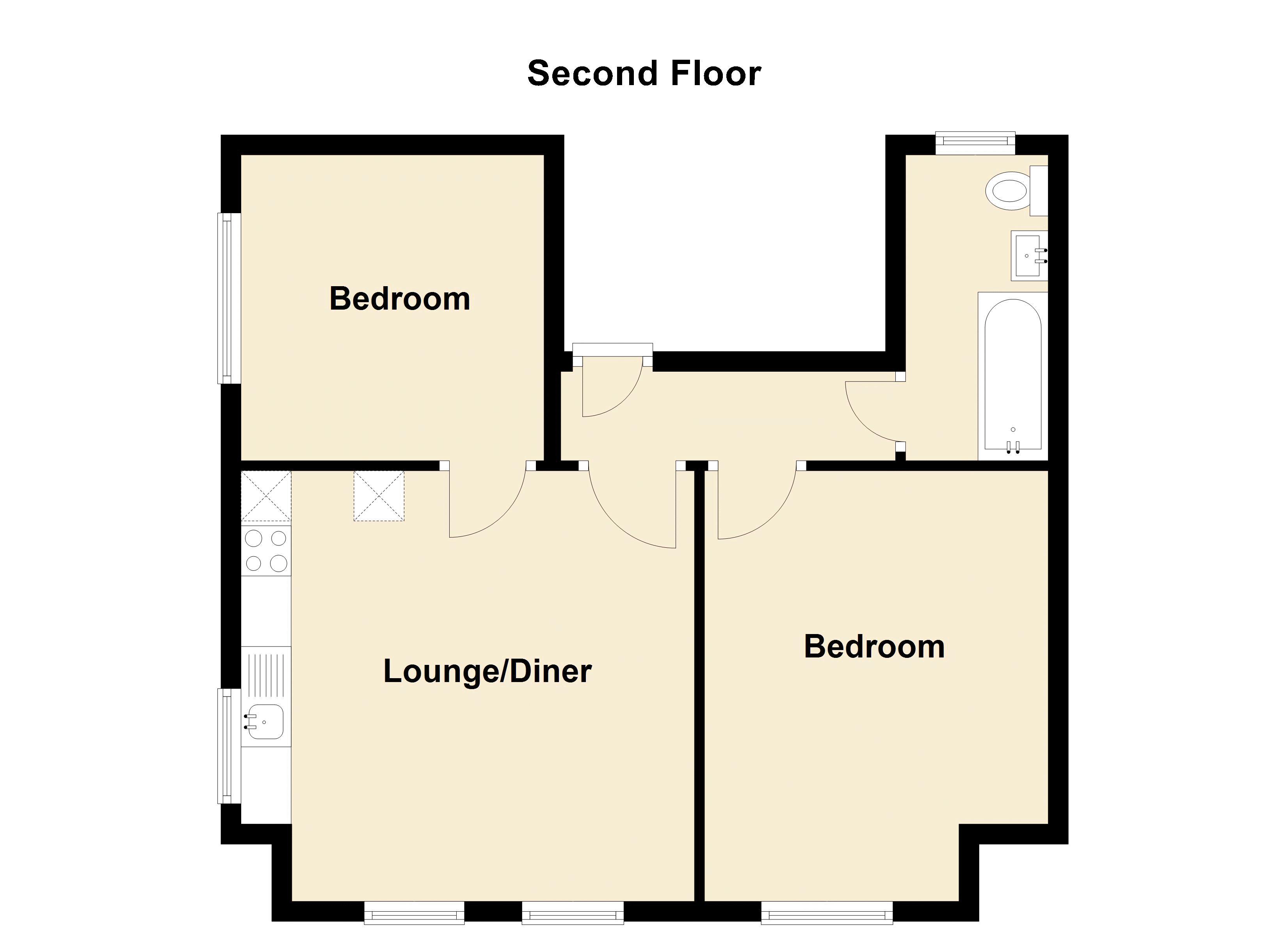 2 Bedrooms Flat to rent in Hadley Parade, High Street, Barnet EN5