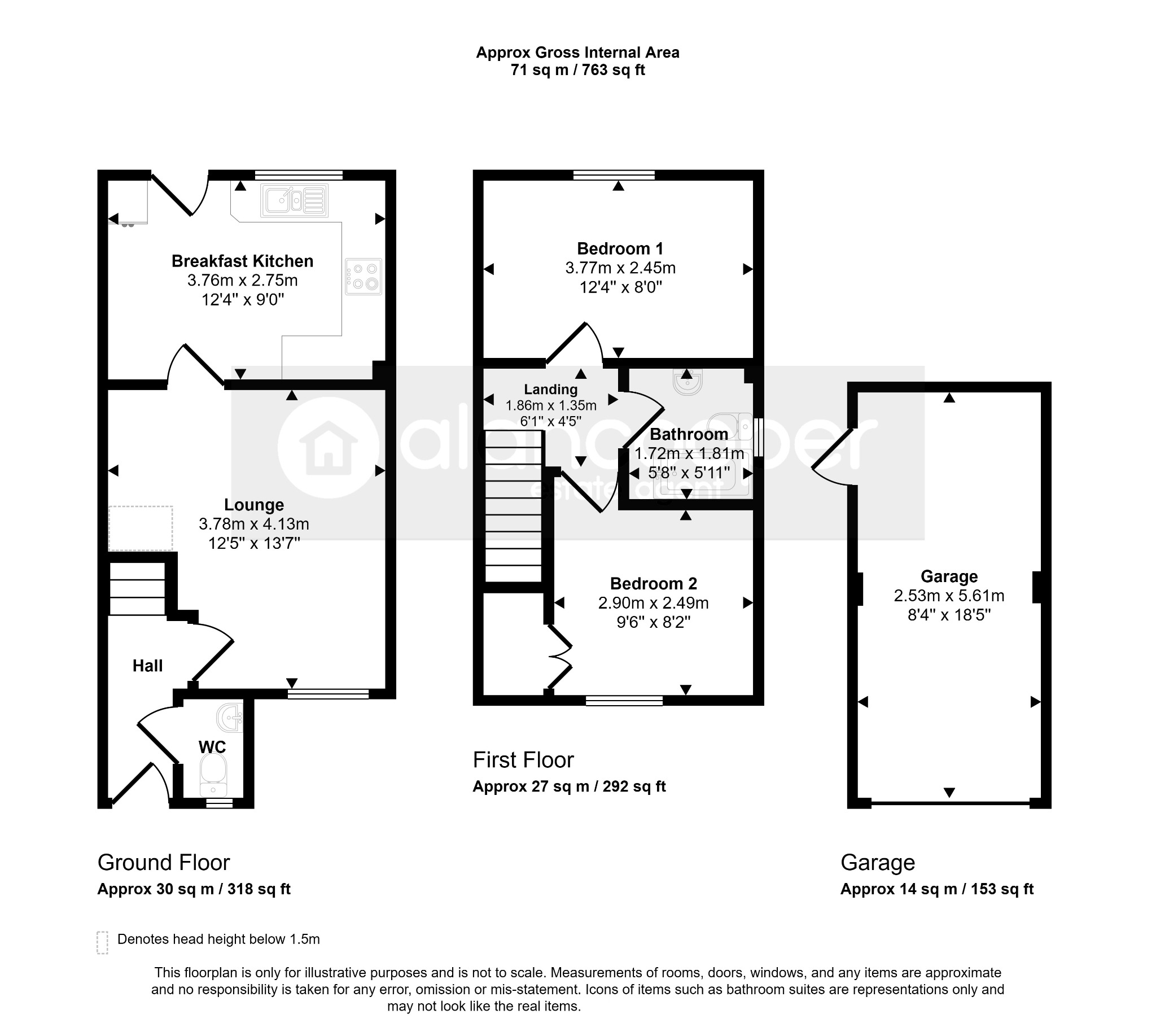 31 Upton Drive, Nuneaton, Warwickshire floorplan