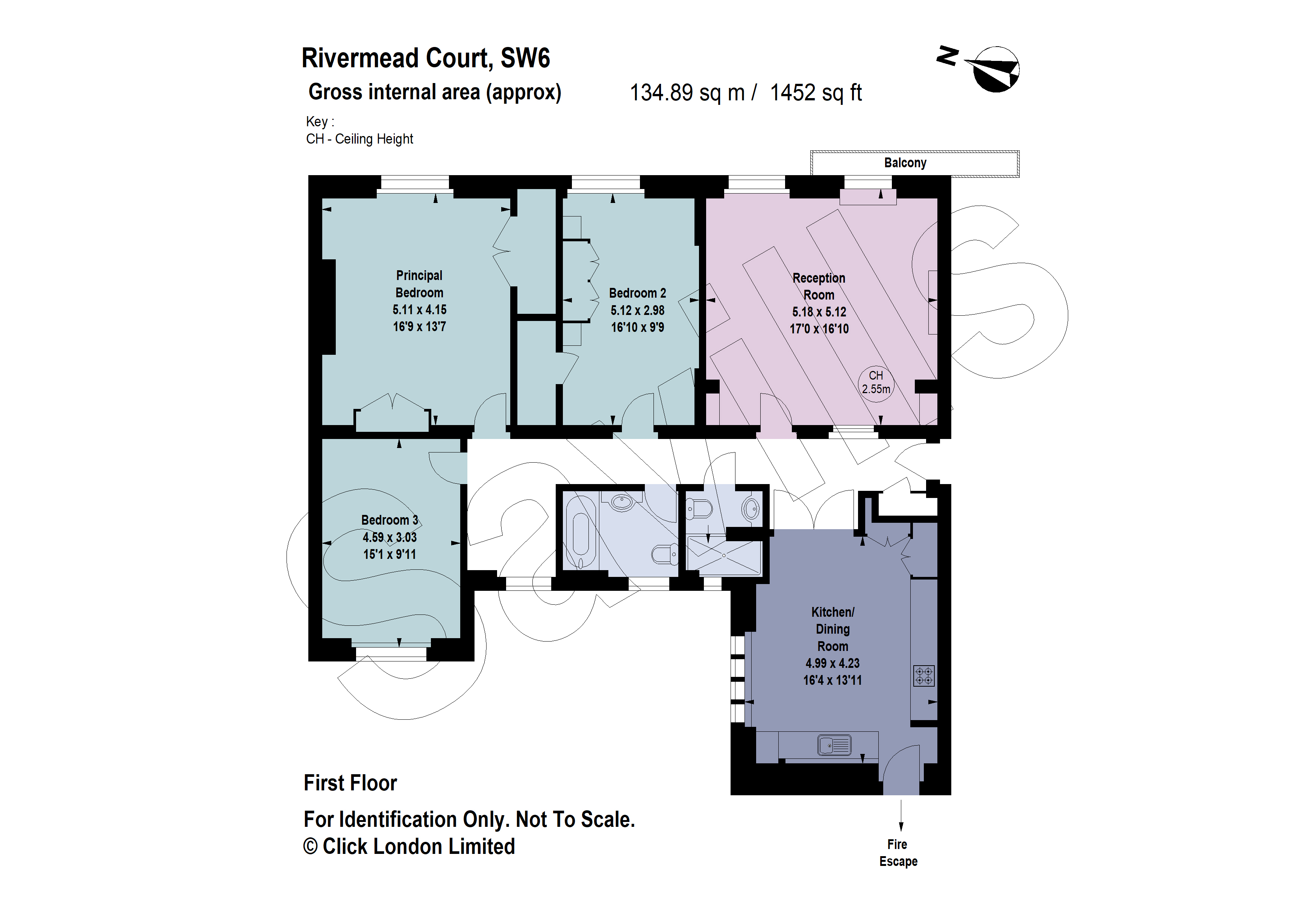 Rivermead Court, Fulham, London SW6, 3 bedroom flat for sale 65864577
