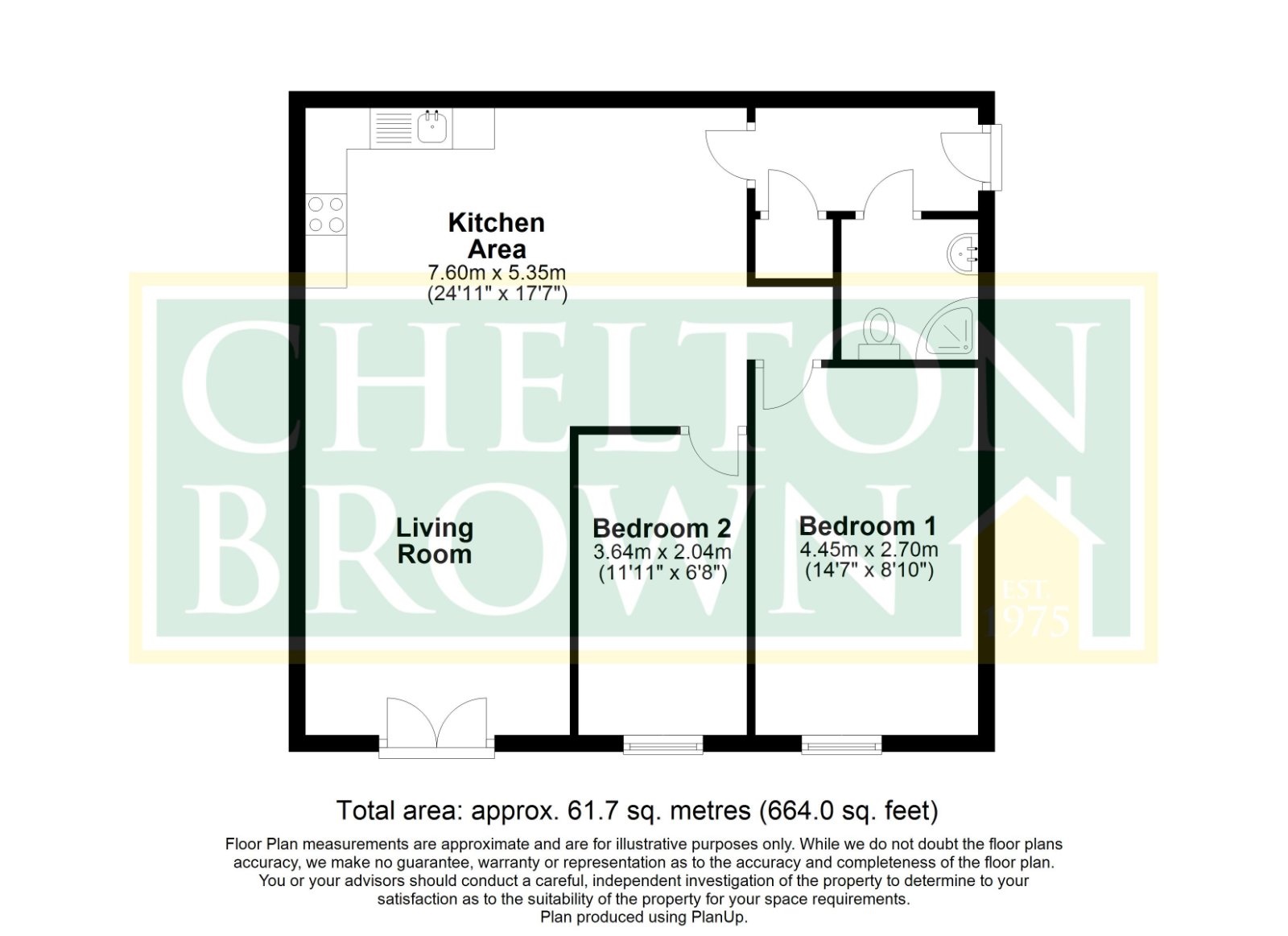 Flat 4, Cheviot Place,, Broad Street, Northampton floorplan