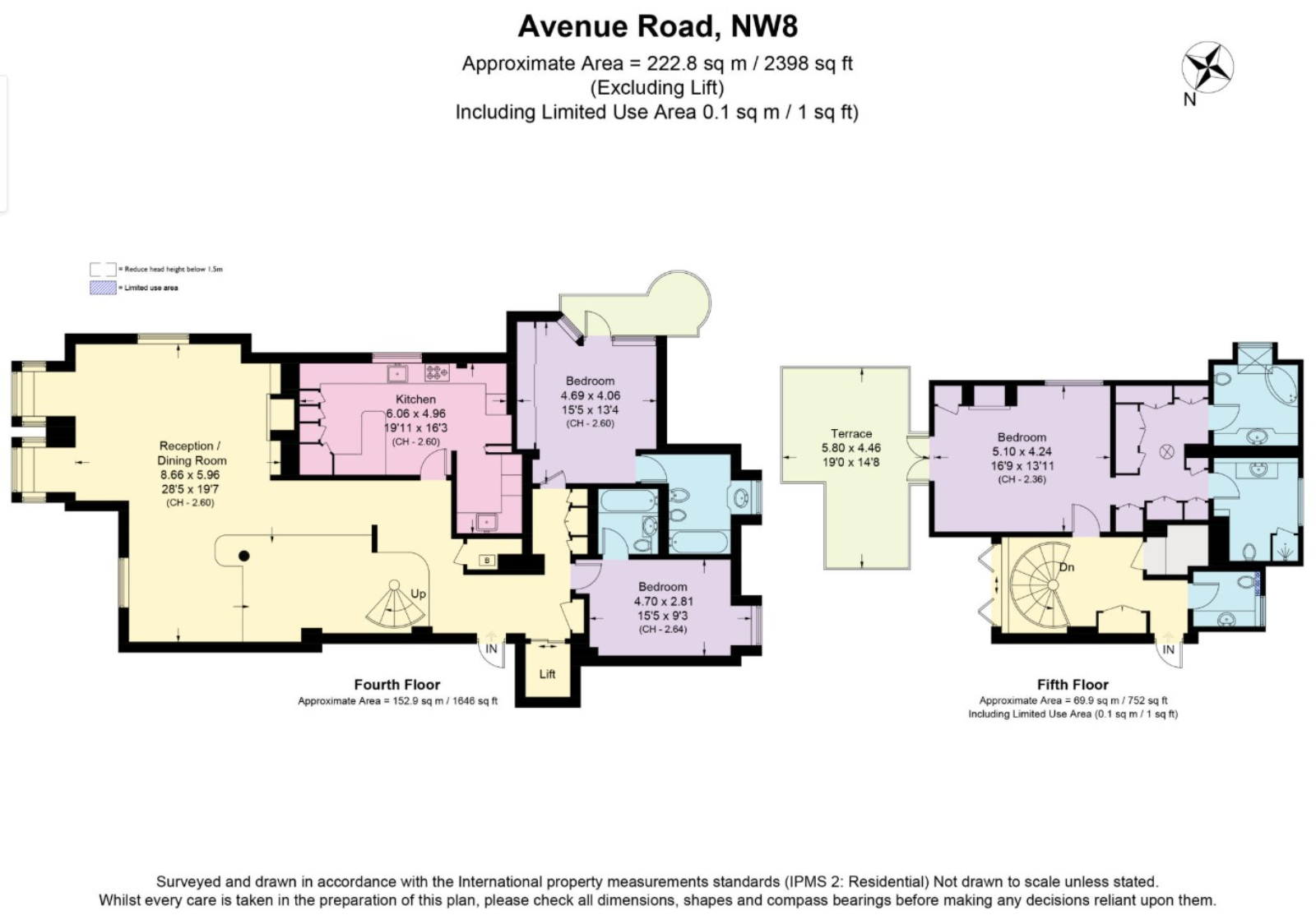 Flat 5, 22, Avenue Road, London floorplan