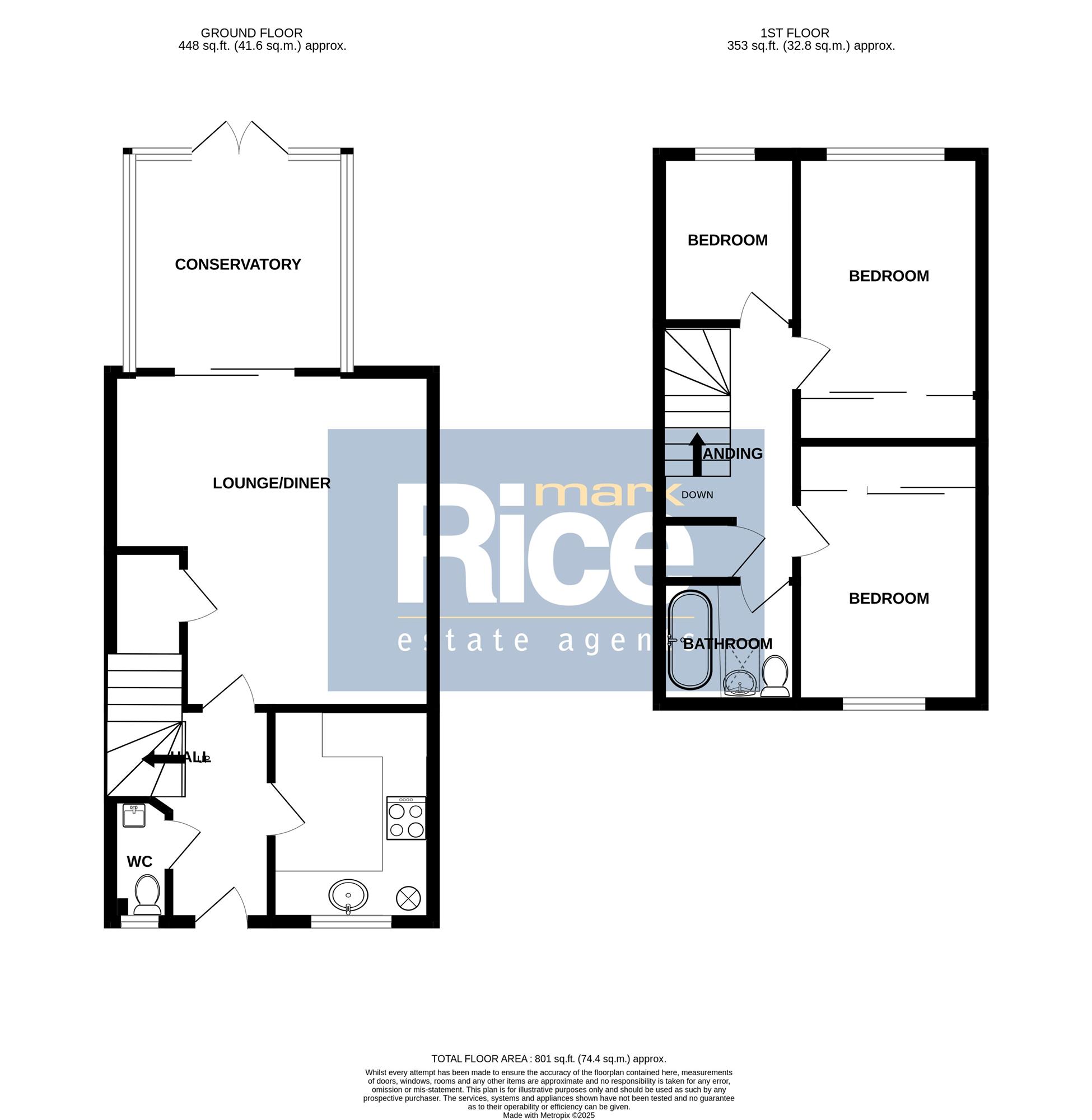 10, Beck Close, Ruskington floorplan