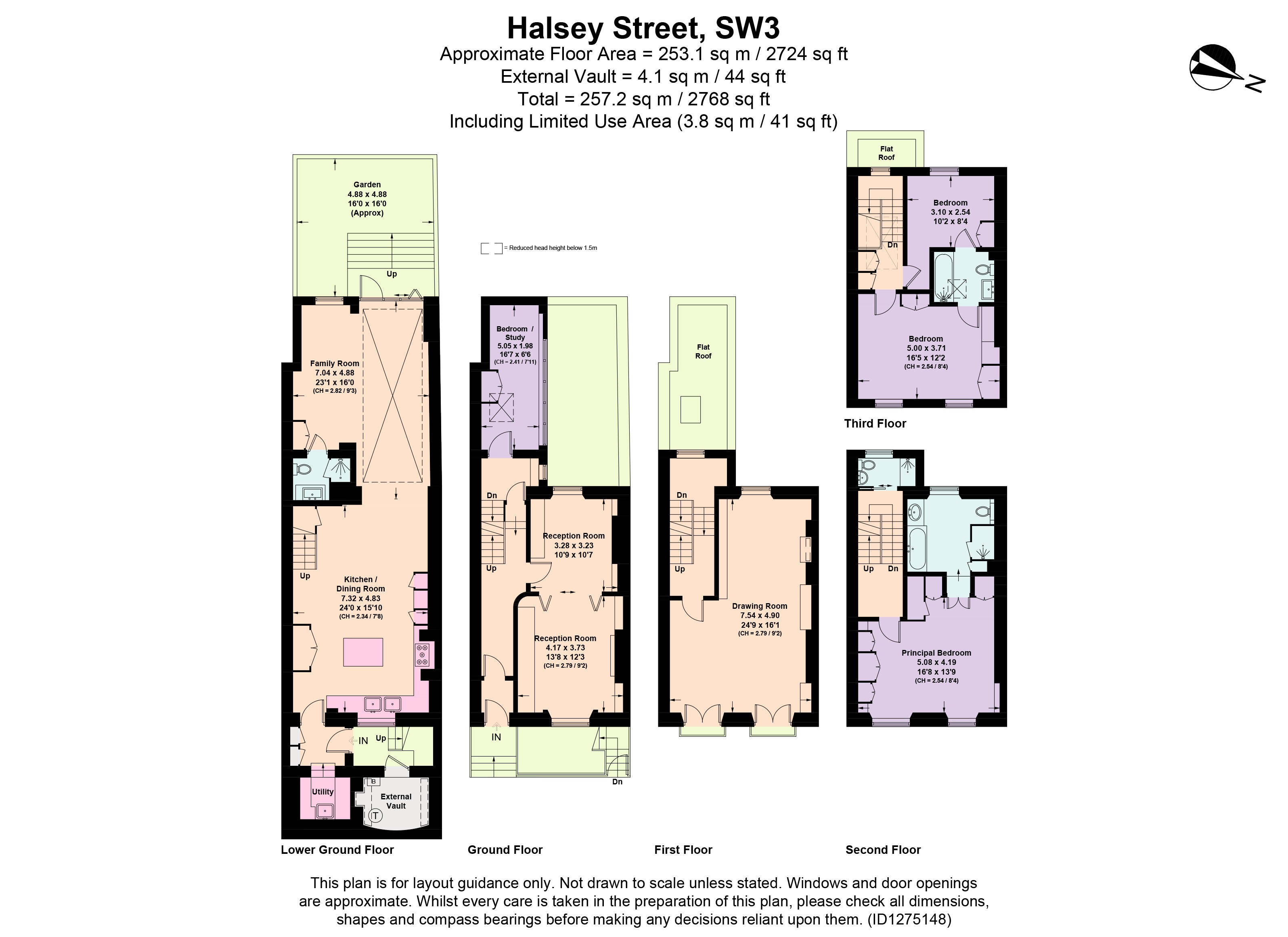 24, Halsey Street, London floorplan