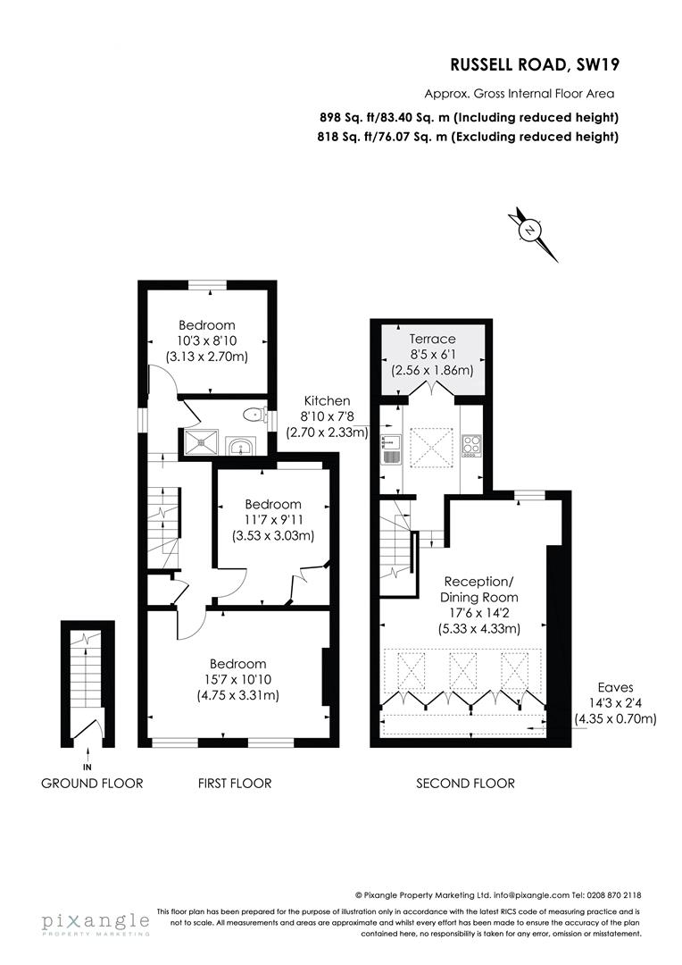 Russell Road, Wimbledon floorplan