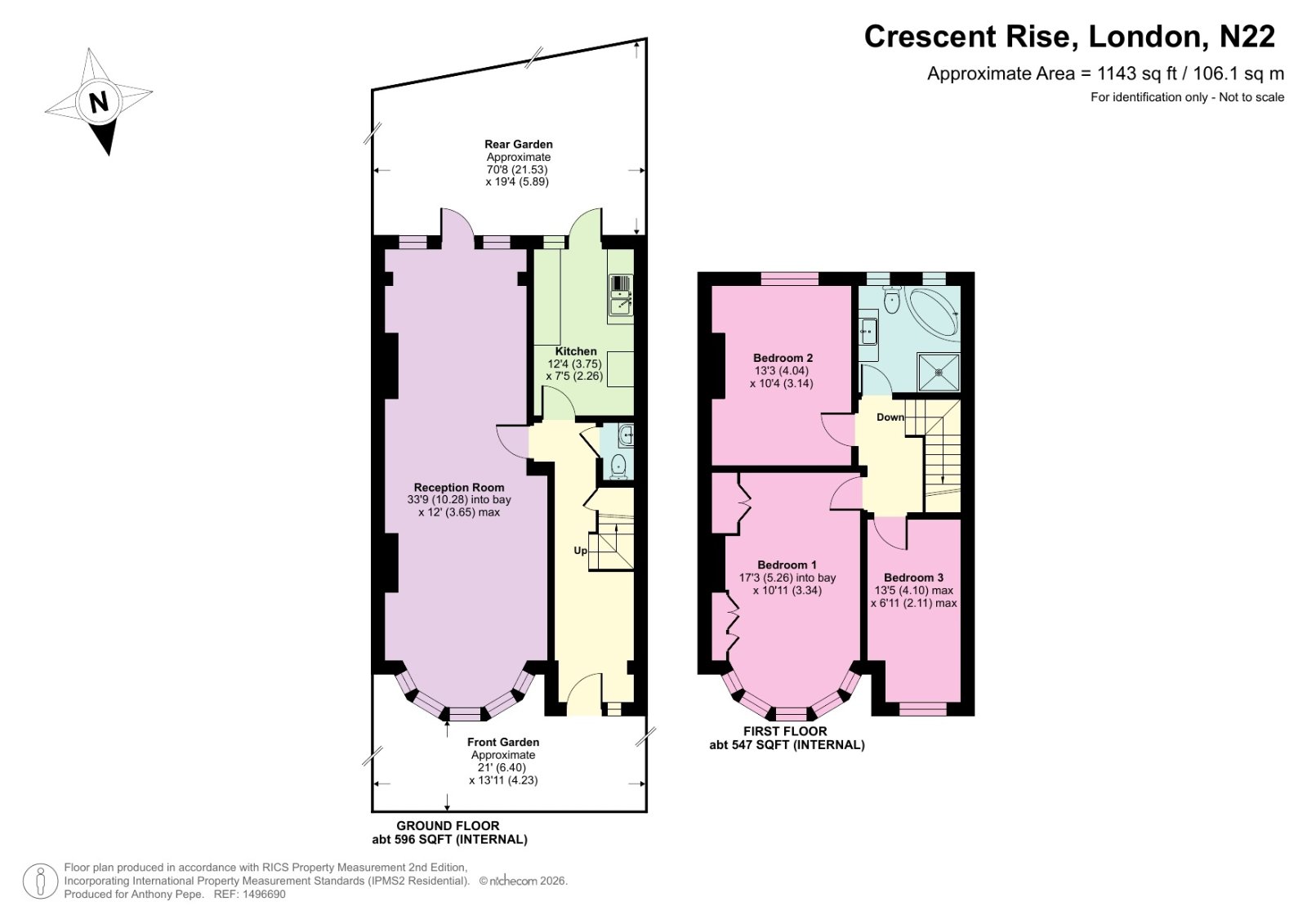 19, Crescent Rise, London floorplan