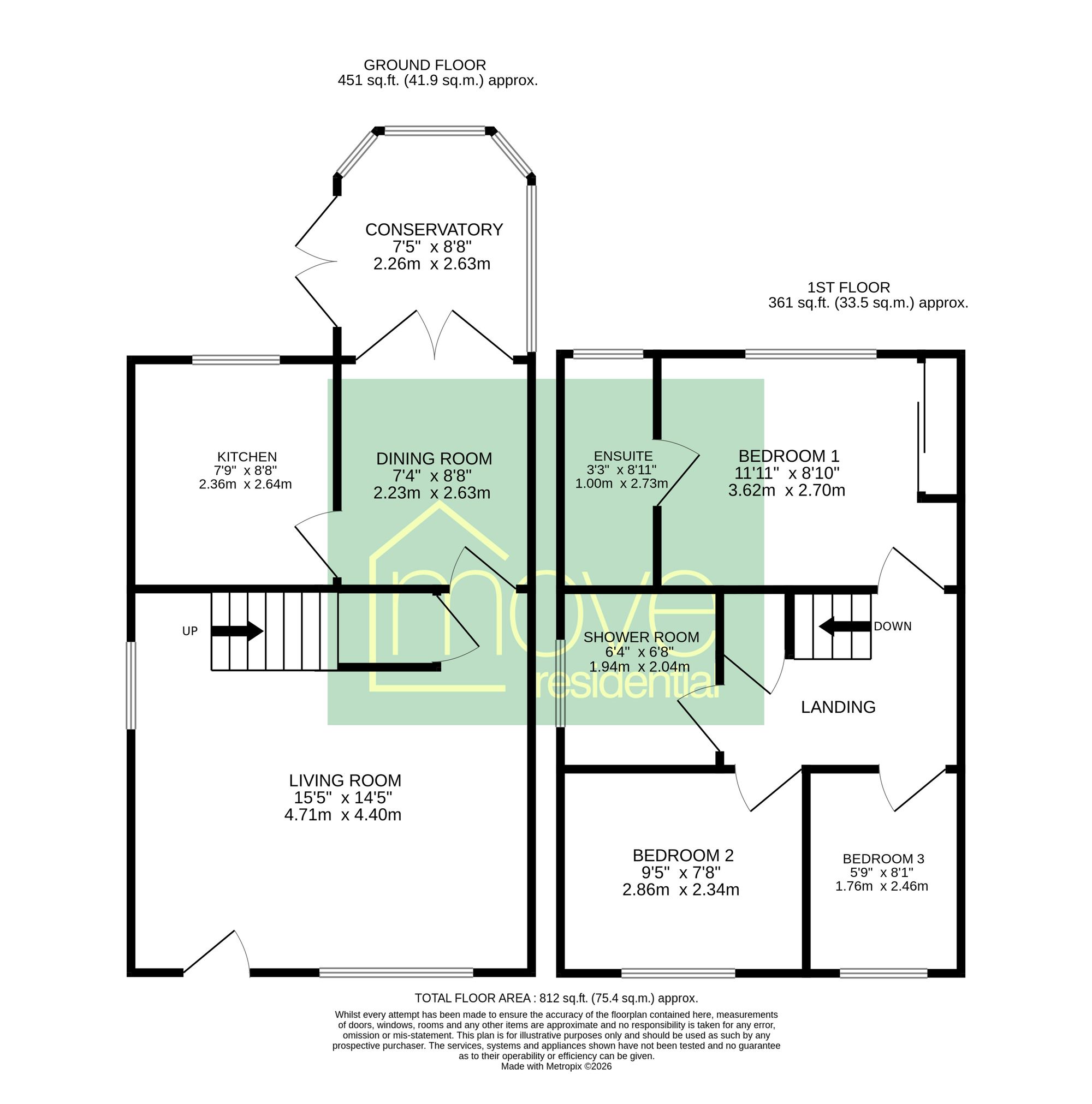 24 Colliery Green Drive, Neston floorplan