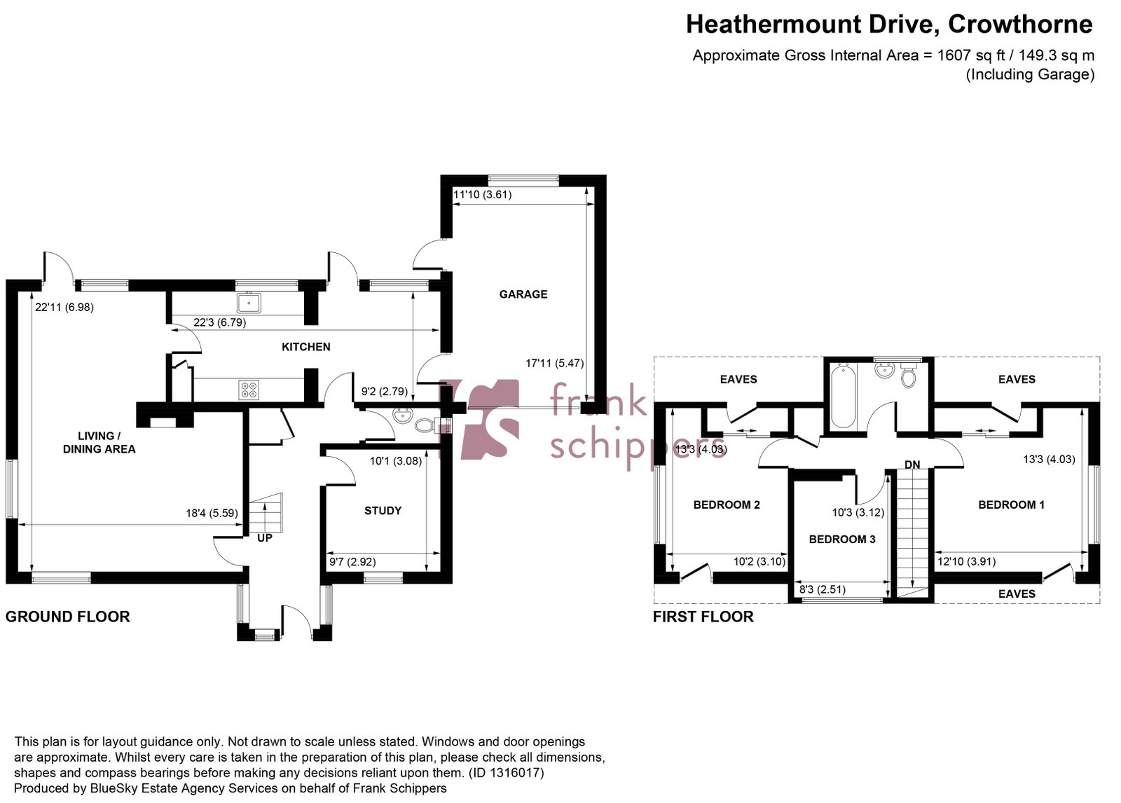 53, Heathermount Drive, Crowthorne floorplan
