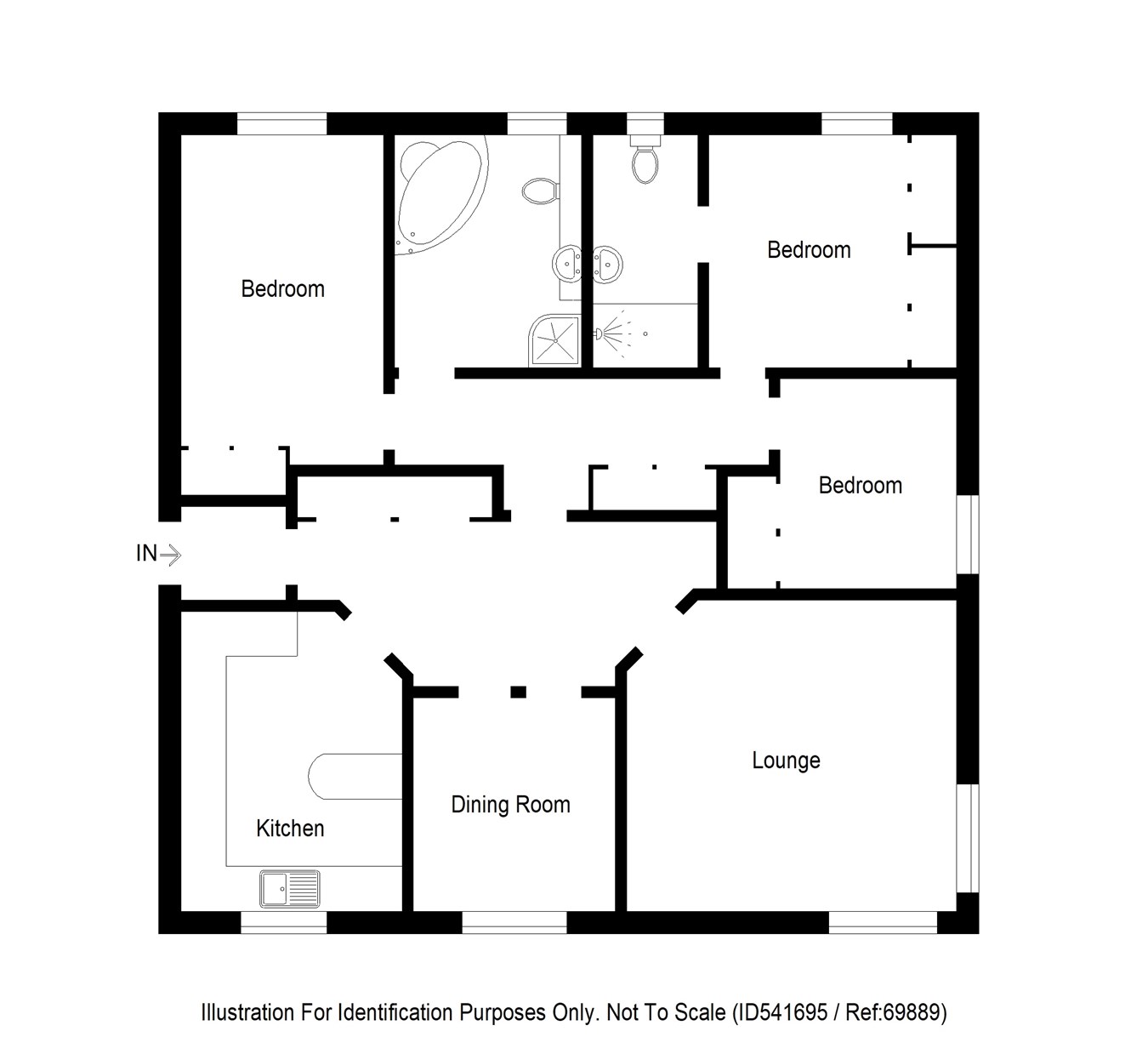 3 Bedrooms Flat for sale in Rutherford Court, Kirkcaldy, Fife KY1