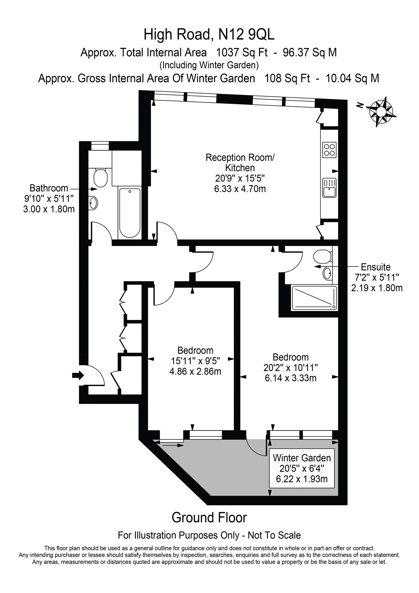 Flat 6, 706, High Road, London floorplan