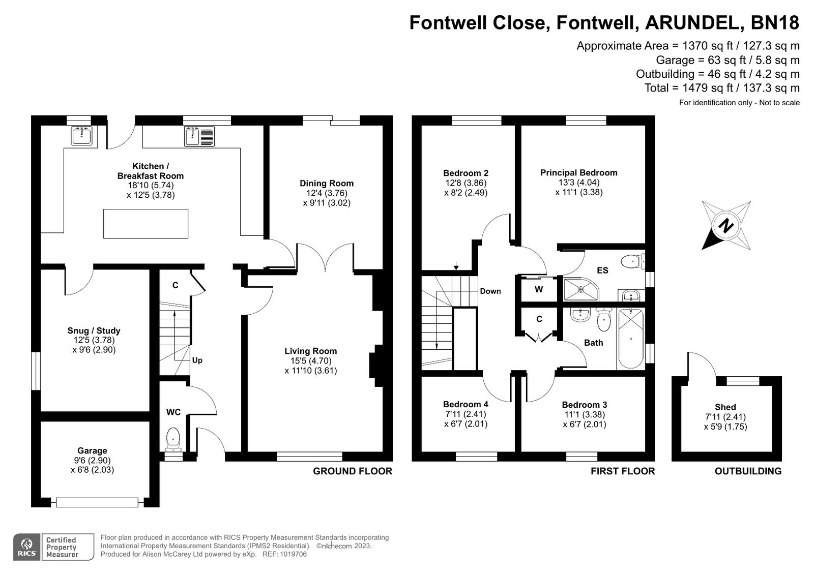 9, Fontwell Close, Arundel floorplan