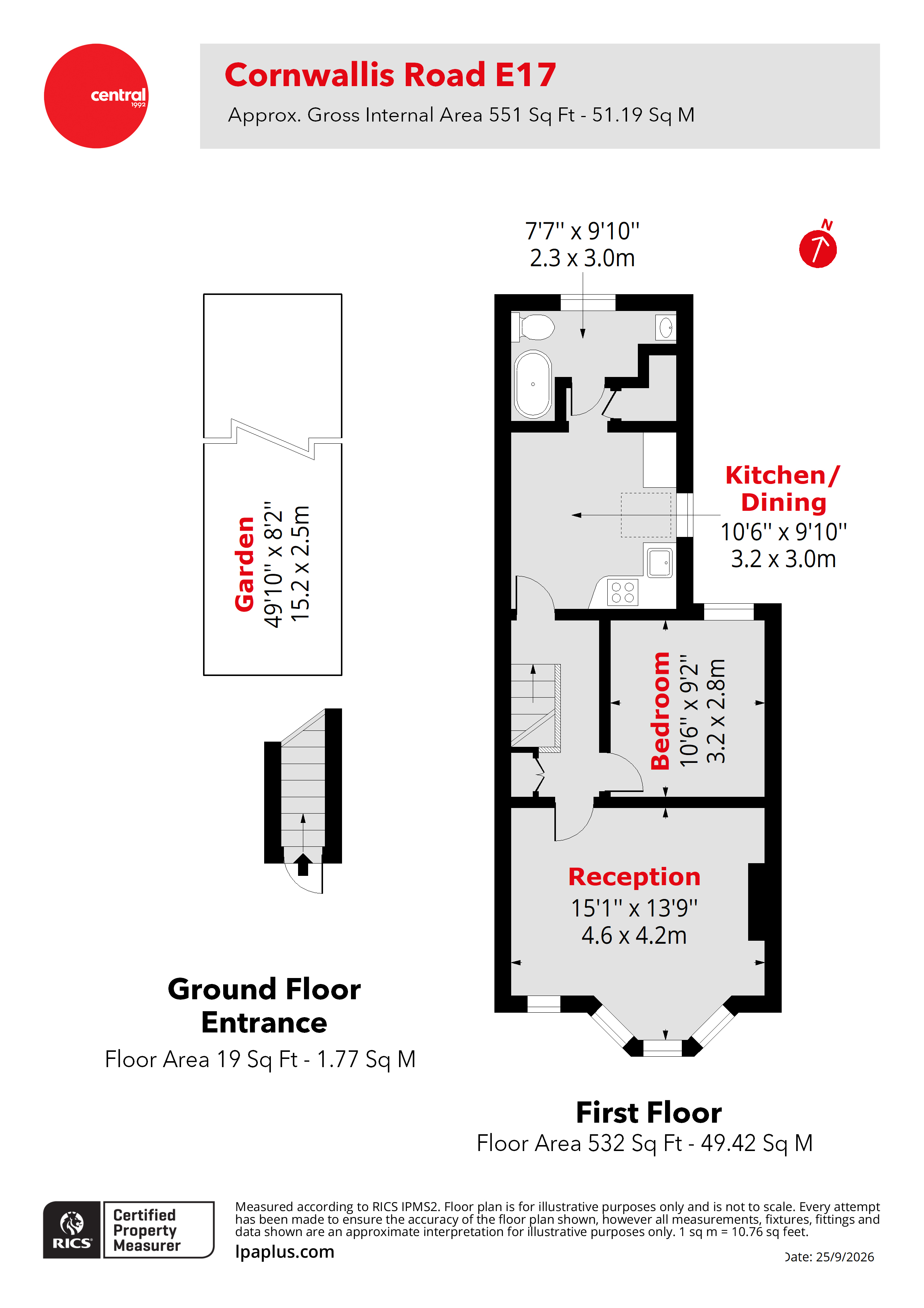 39a, Cornwallis Road, London floorplan