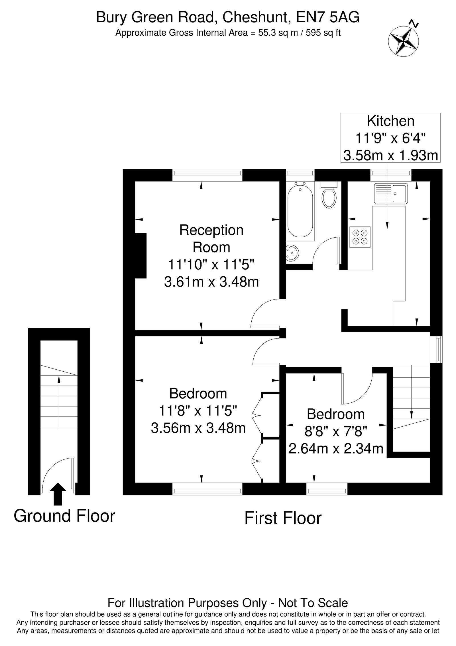 52, Bury Green Road, Waltham Cross floorplan