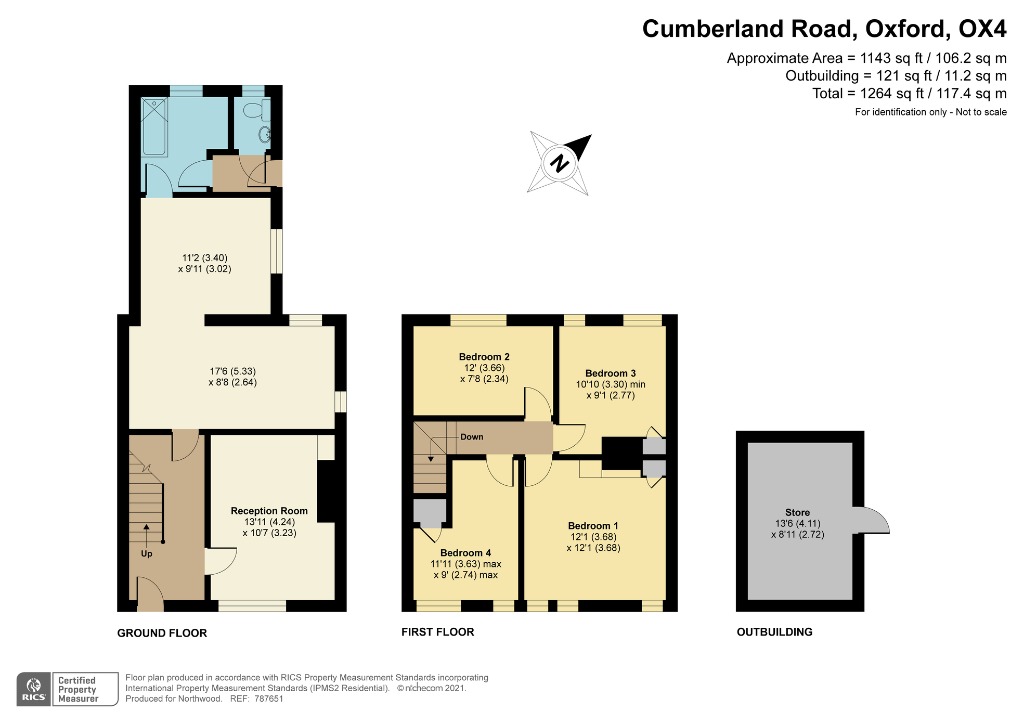 3, Cumberland Road, Oxford floorplan