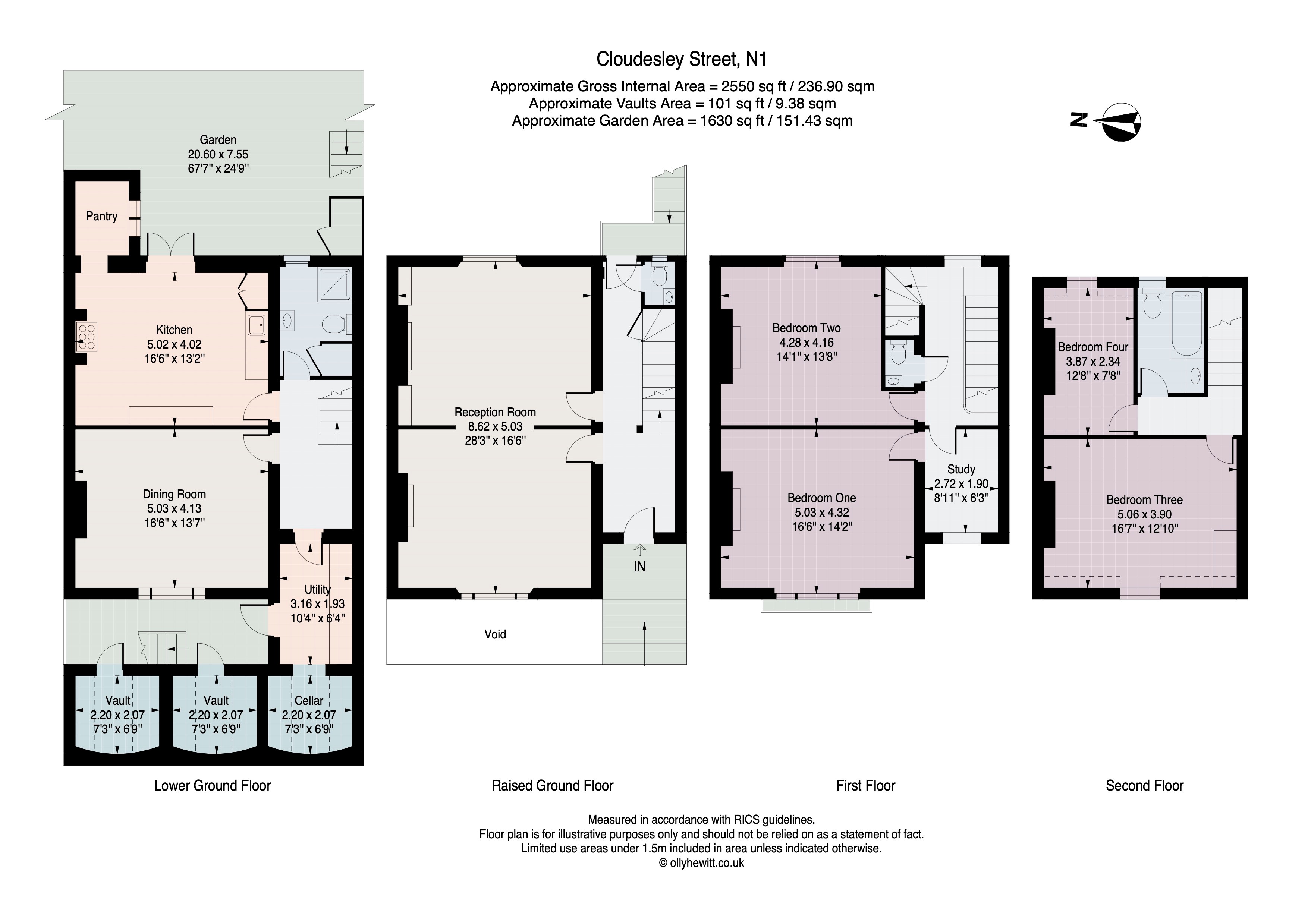 28, Cloudesley Street, London floorplan