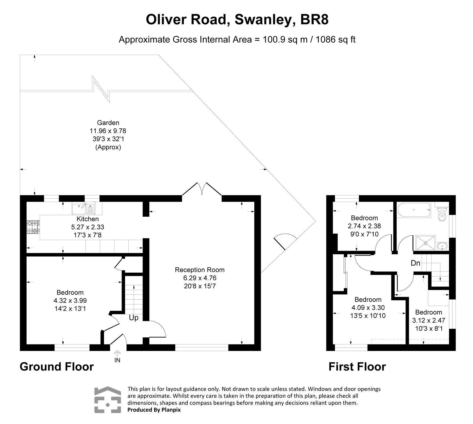 19, Oliver Road, Kent floorplan