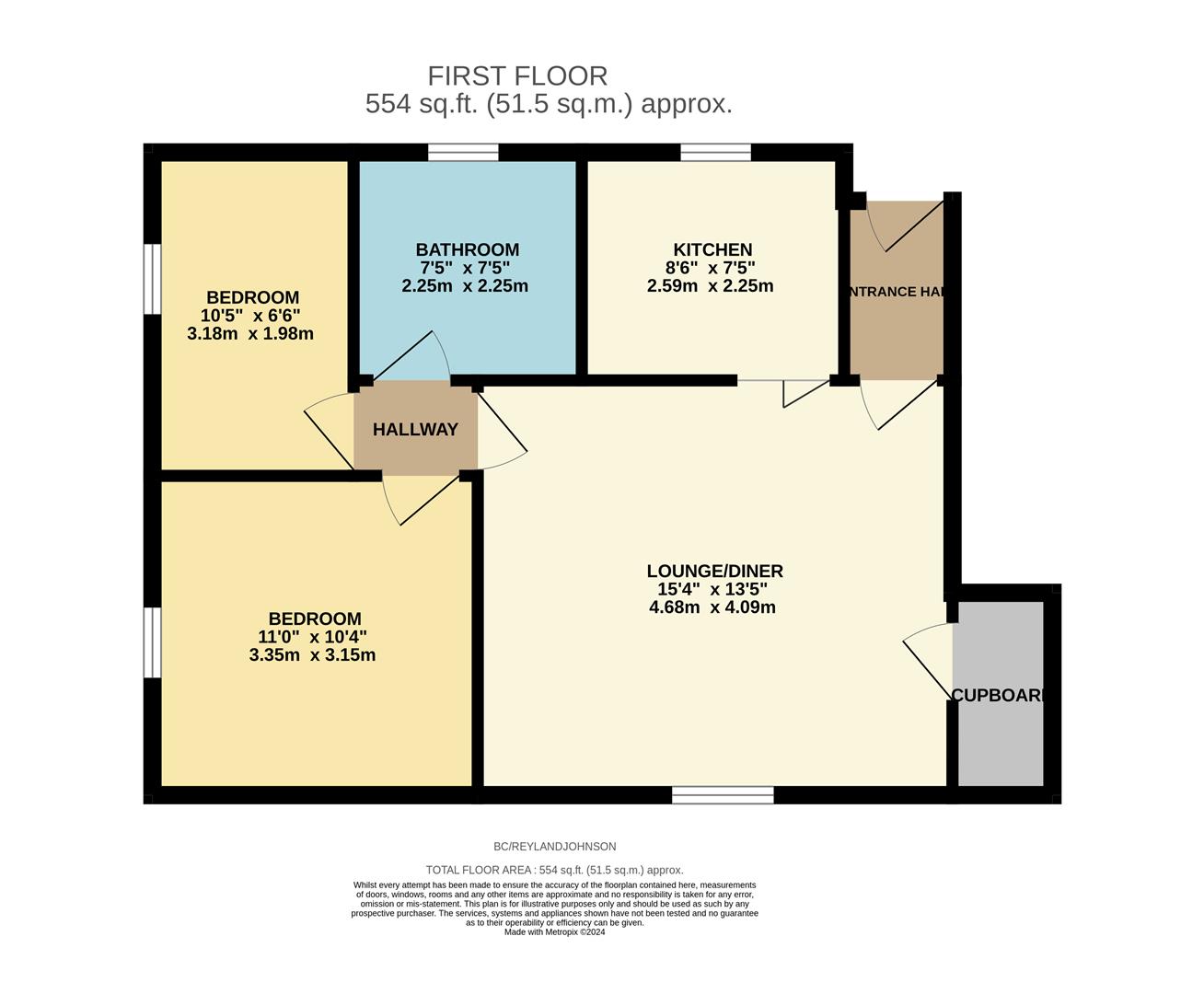 8, Barn Court, Sawbridgeworth floorplan