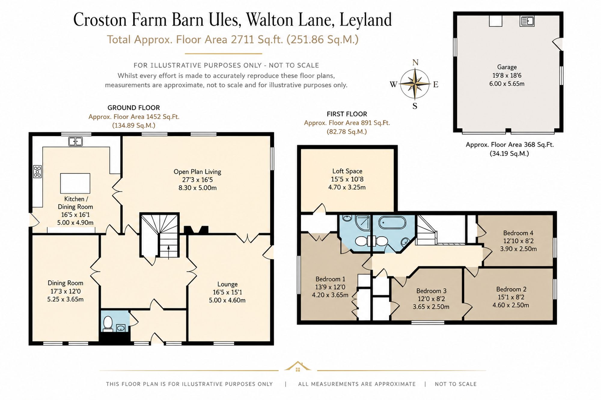 Croston Farm Barn Ulnes Walton Lane, Leyland floorplan