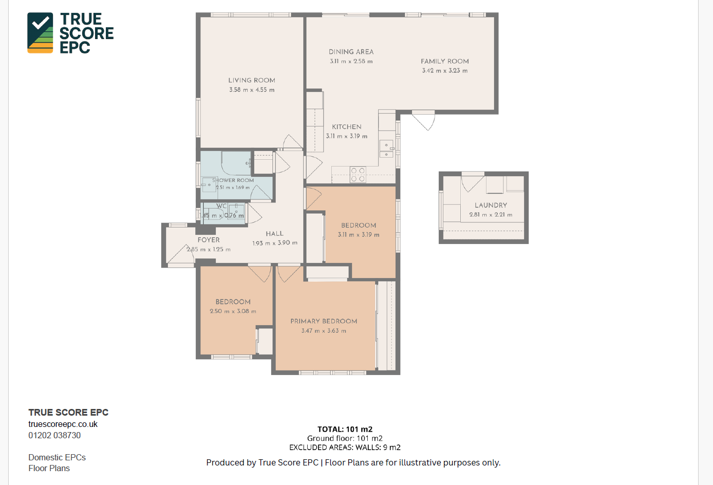 31, Merley Gardens, Wimborne floorplan