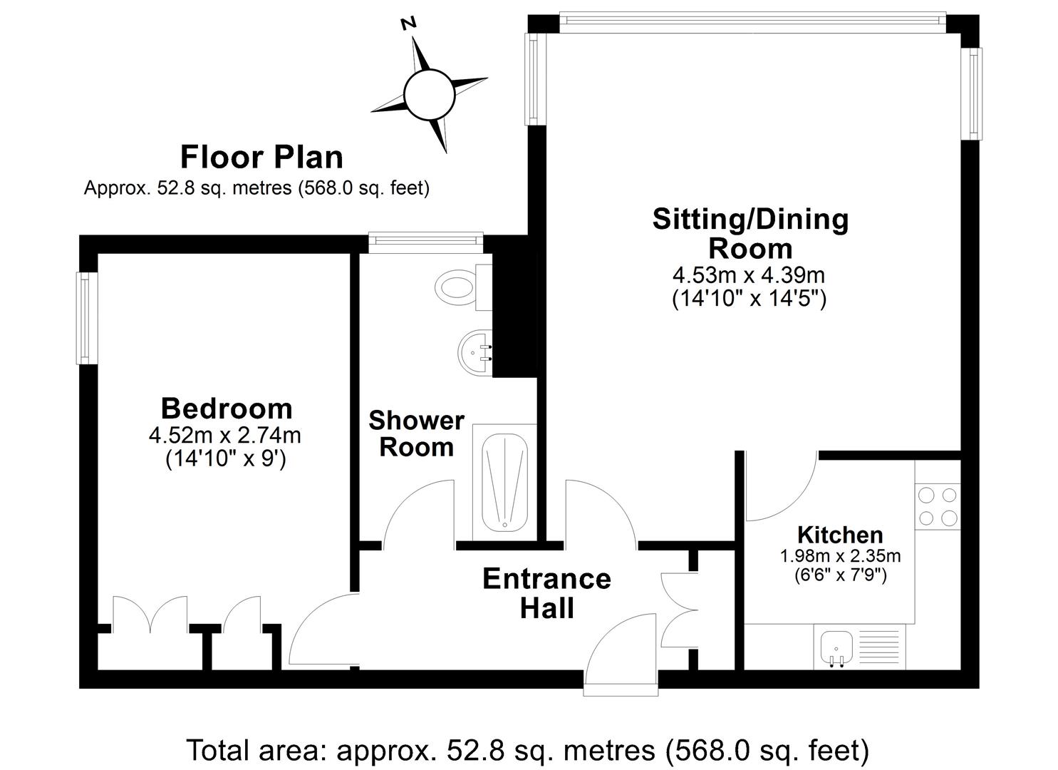 Flat 18, Flete House, Flete Ivybridge floorplan