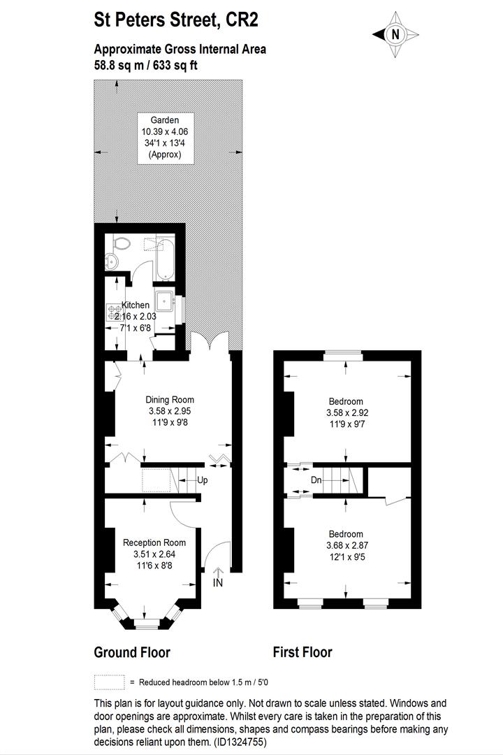 129, St Peter's Street, South Croydon floorplan
