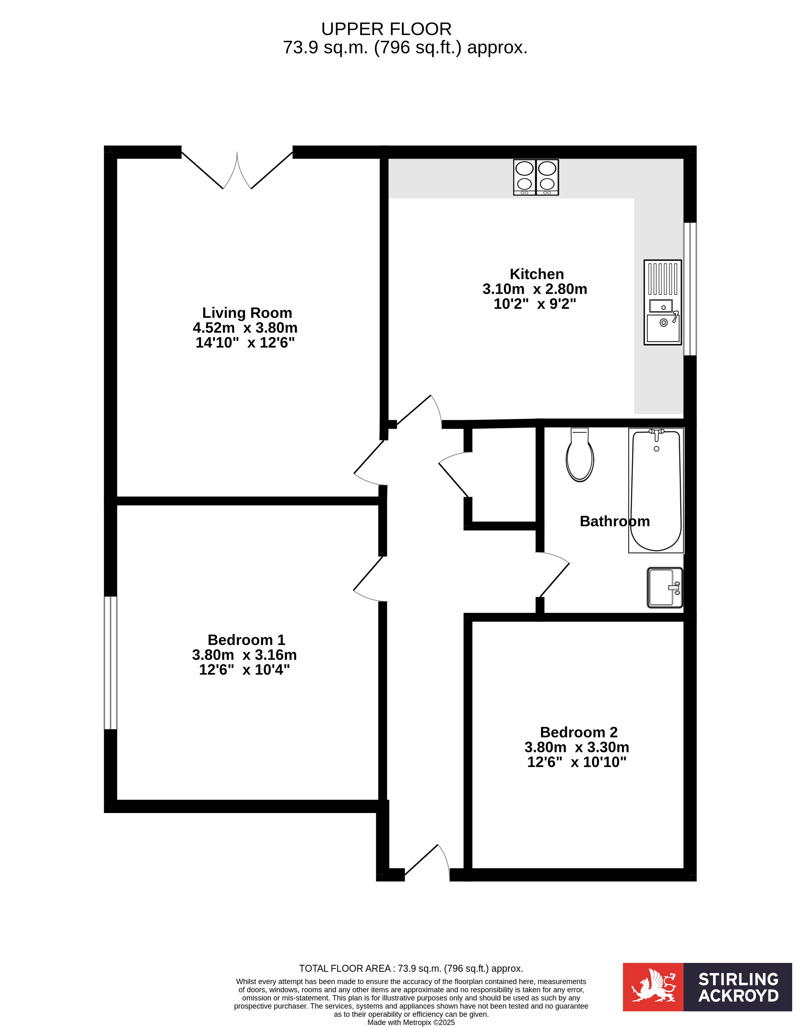 13 Wellington Court,, Clare Road, Surrey floorplan