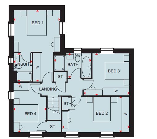 H830838, York Way, Northampton floorplan