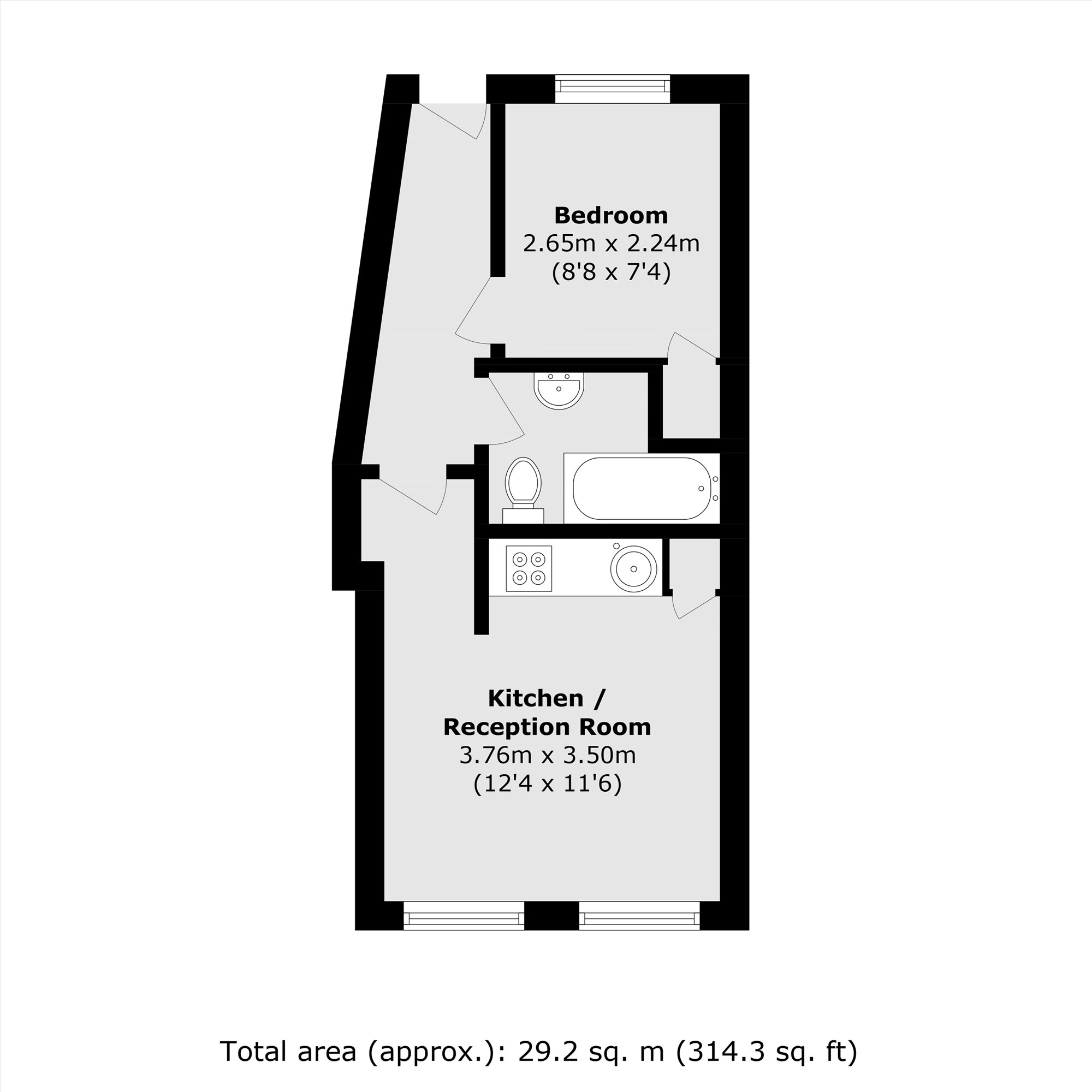 Flat 1, 79-81, Union Street, London floorplan