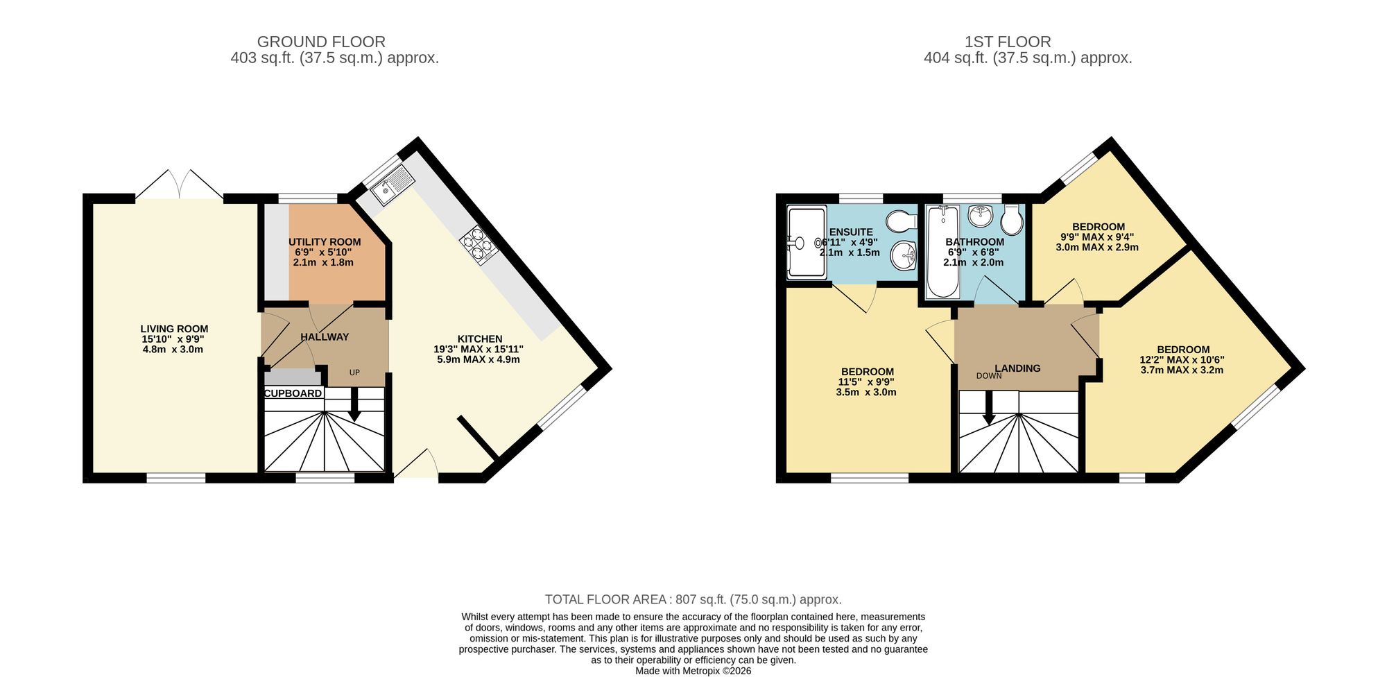 35 Station Green, Taunton floorplan