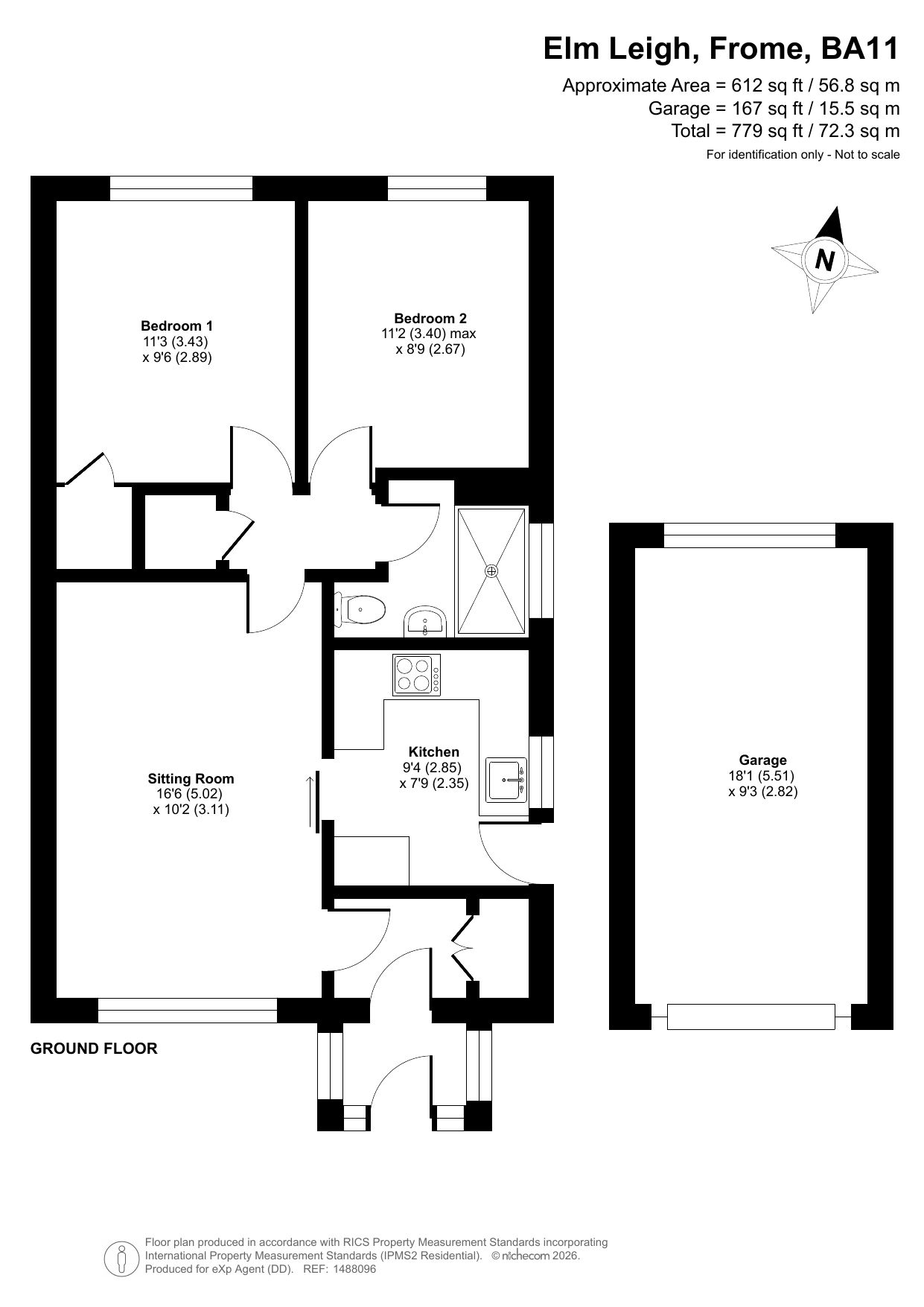 27, Elm Leigh, Frome floorplan