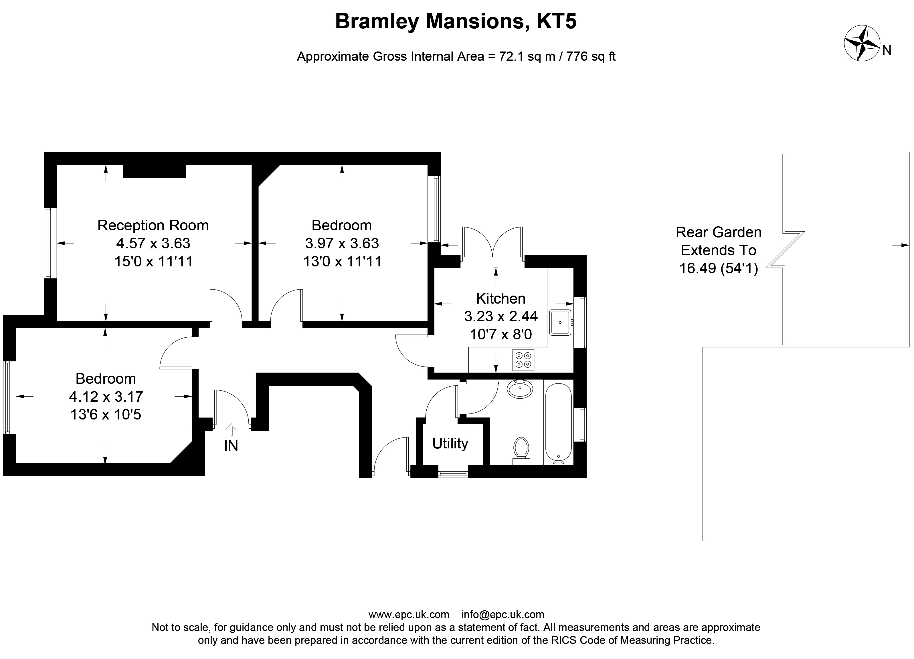 2 Bedrooms Maisonette for sale in Berrylands Road, Berrylands, Surbiton KT5